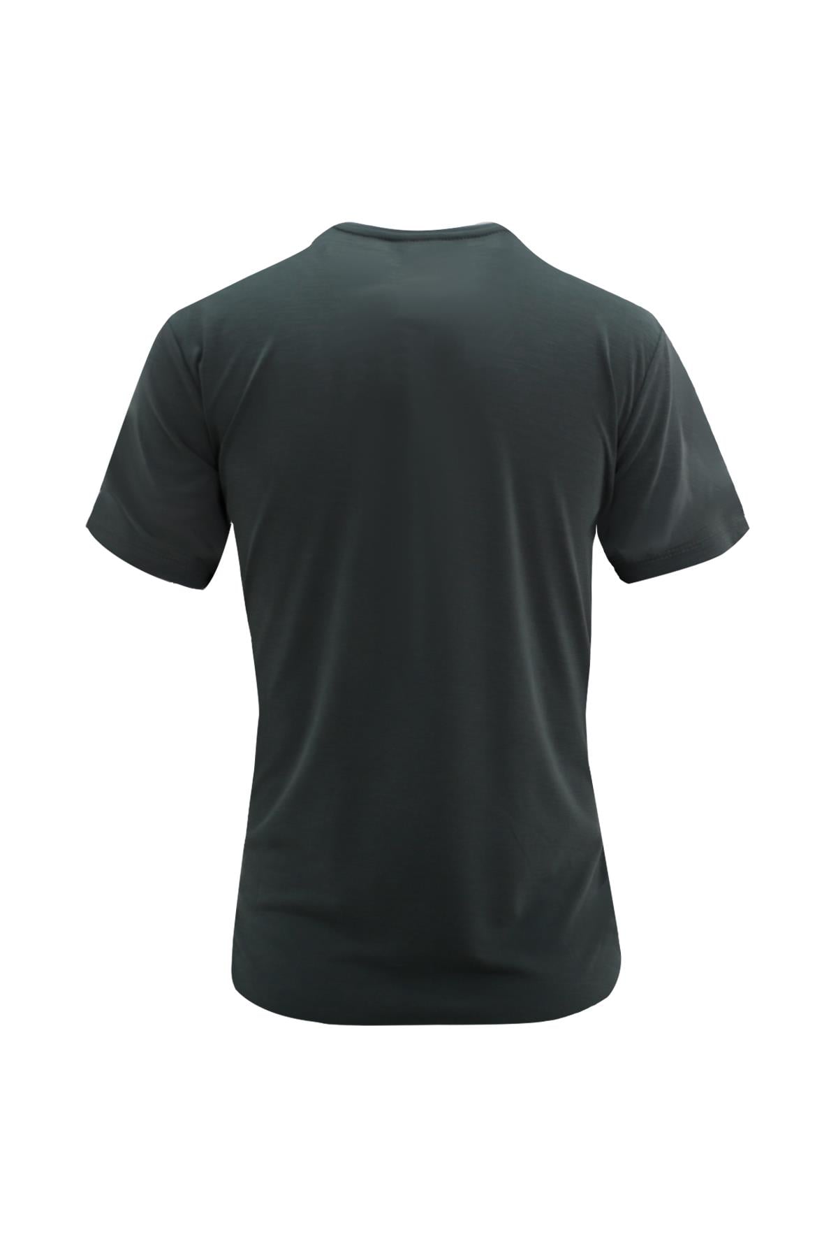 HAKİ Modal Bisiklet Yaka T-shirt