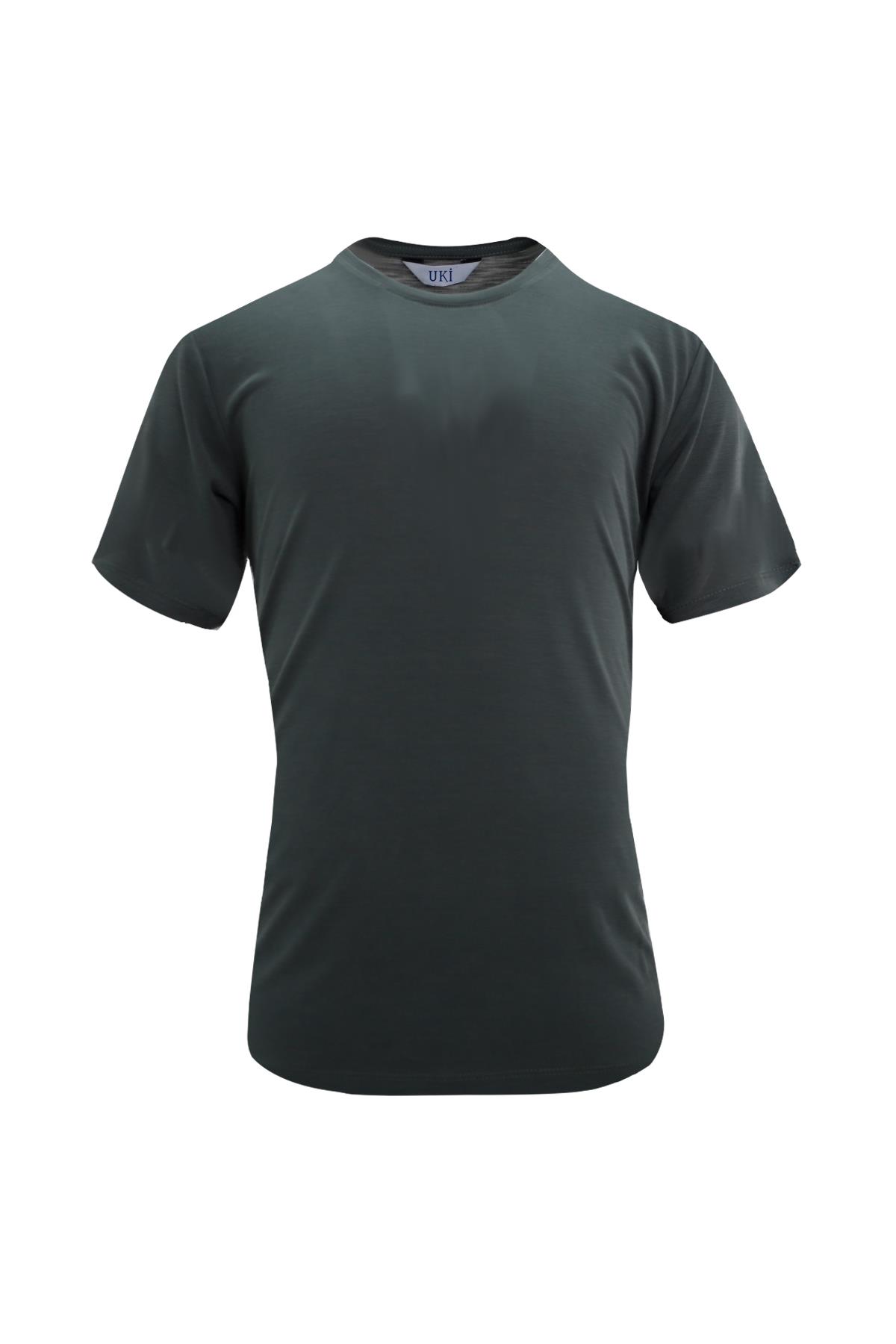 HAKİ Modal Bisiklet Yaka T-shirt