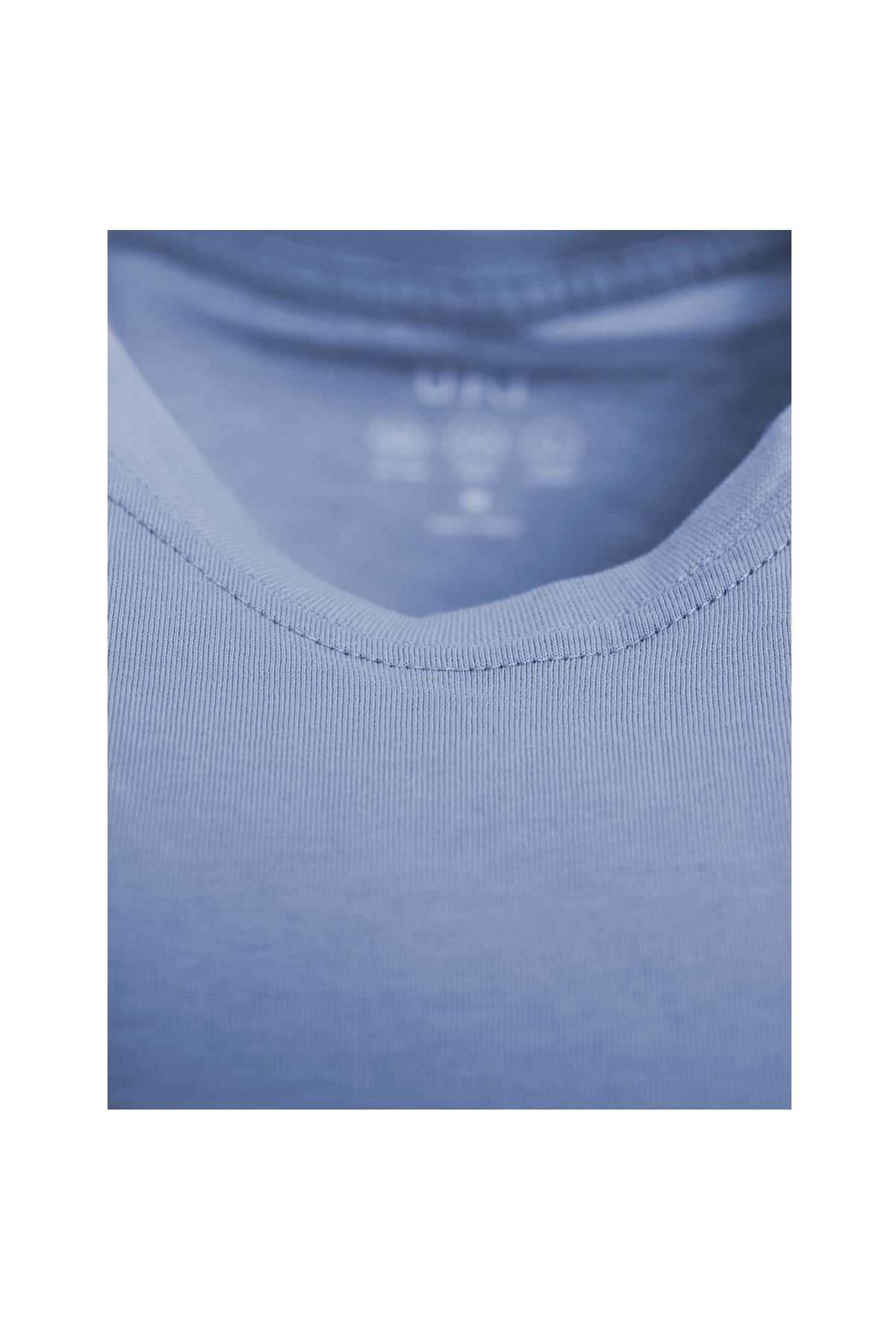 İNDİGO Comfort Fit Bisiklet Yaka Basic T-Shirt