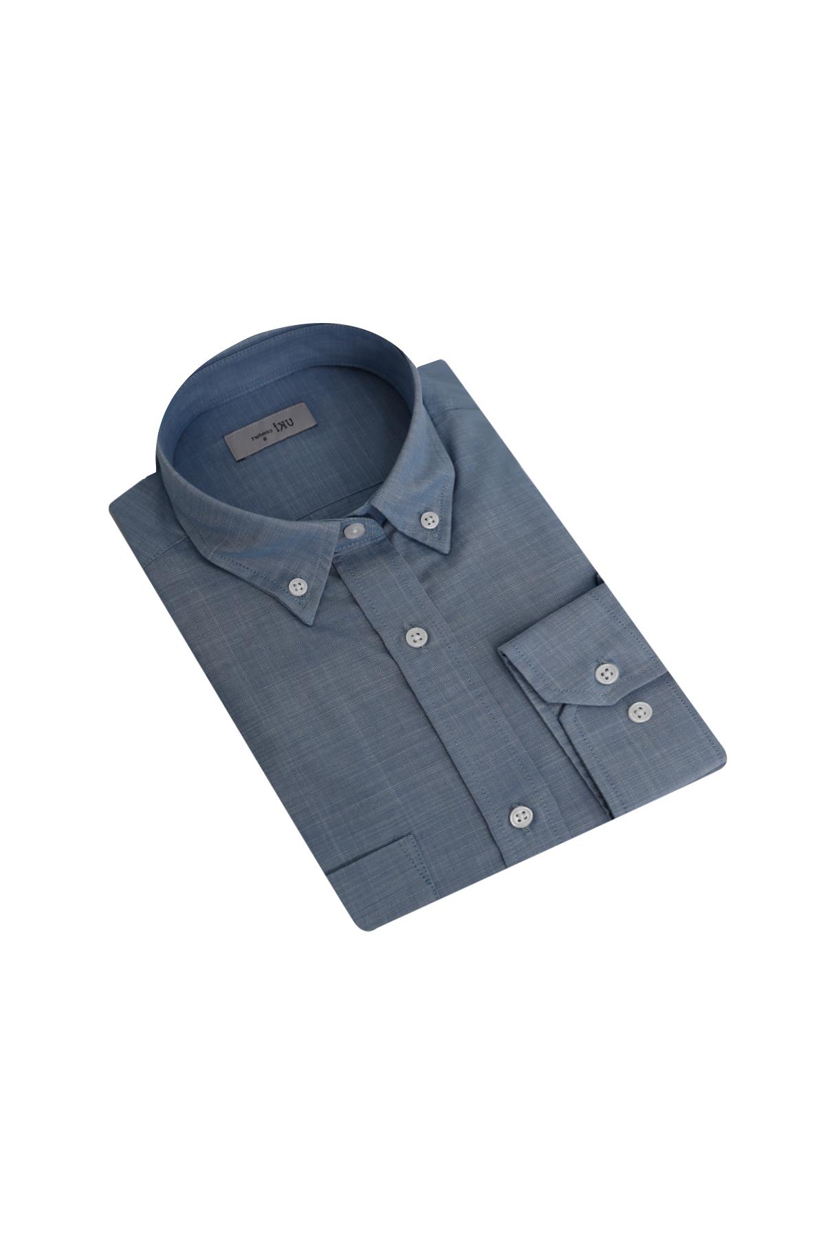 İNDİGO Comfort Fit Uzun Kol Gömlek