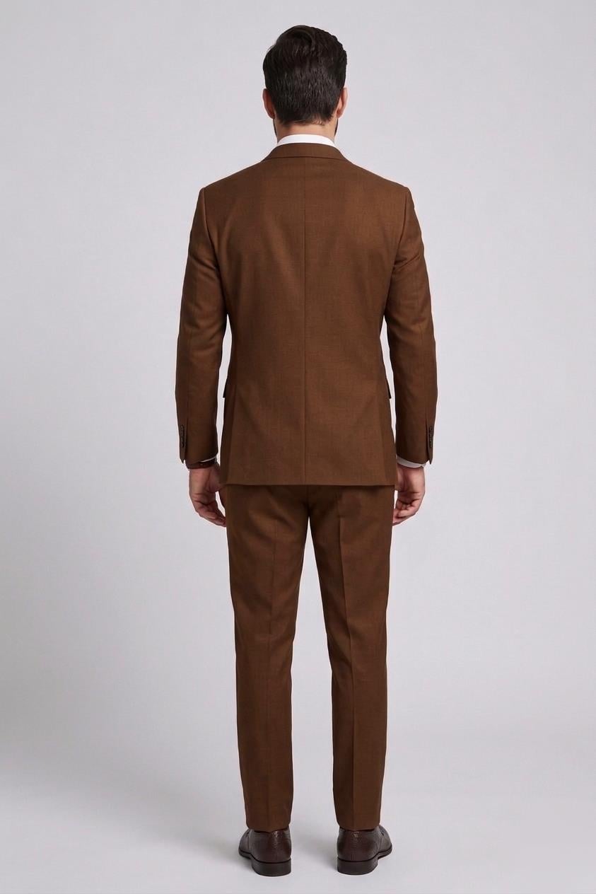 KAHVE Comfort Fit 6 Drop Takım Elbise