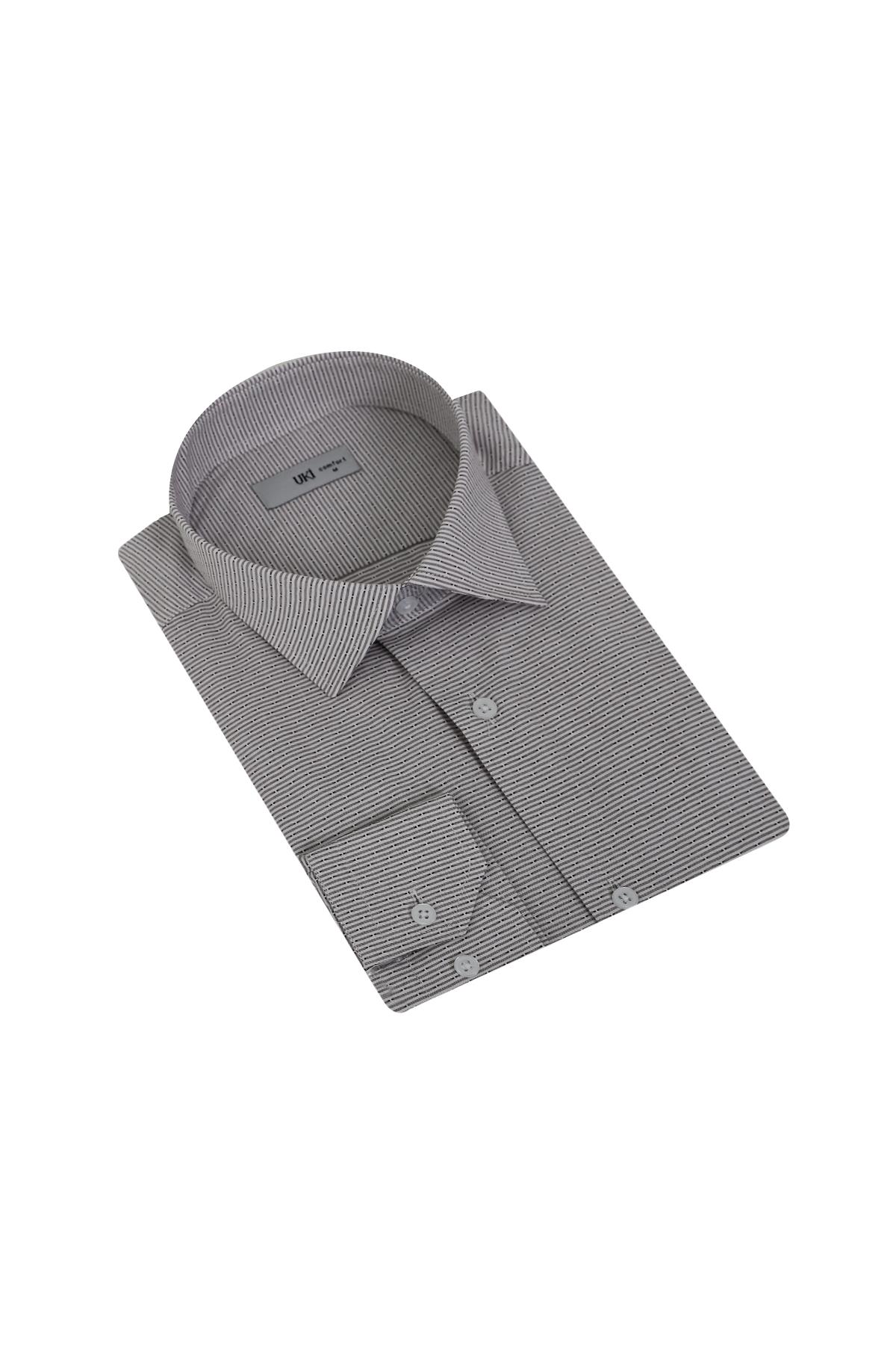 KAHVE Comfort Fit Uzun Kol Gömlek