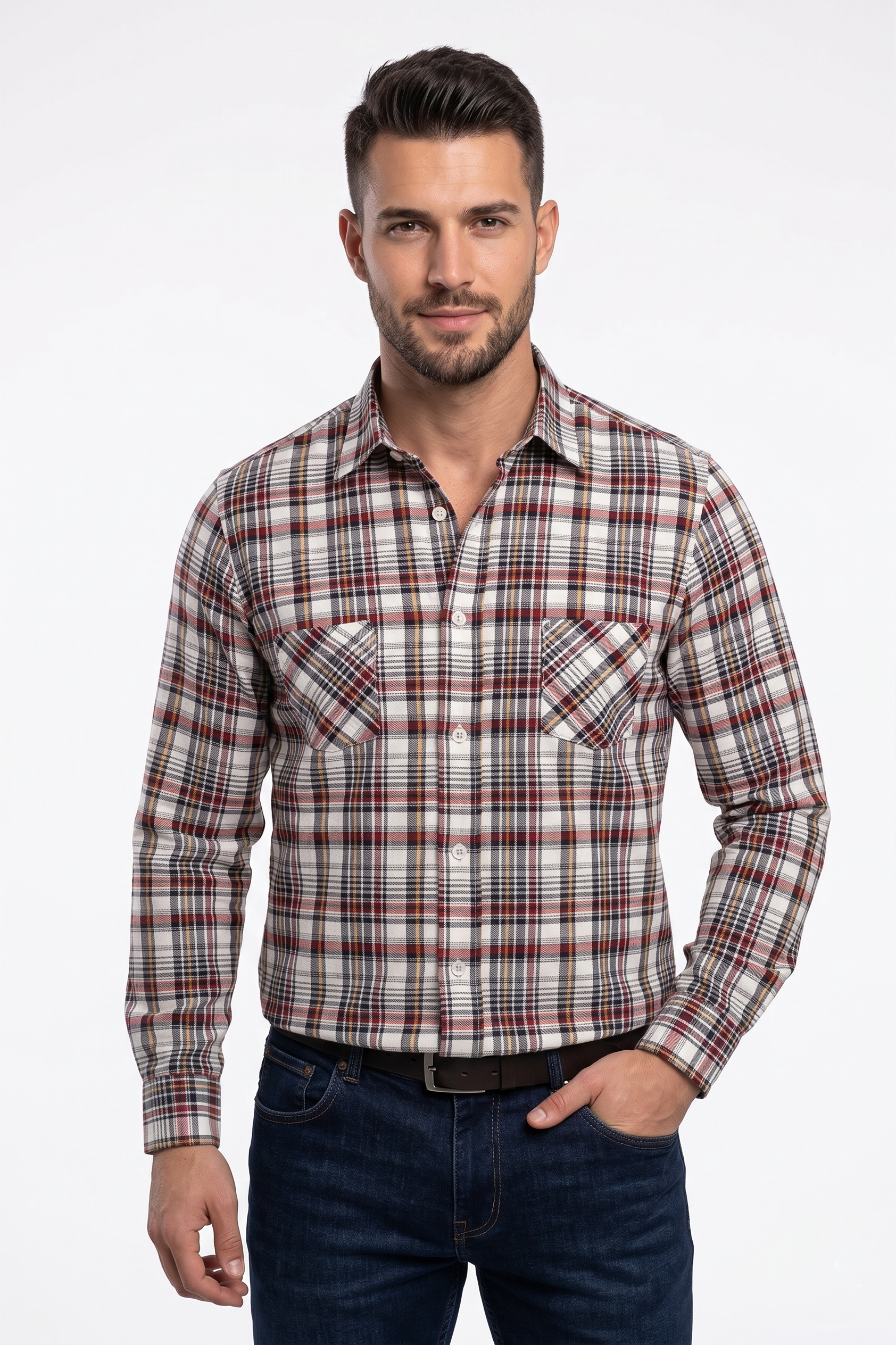KİREMİT Comfort Fit  Oduncu Gömlek