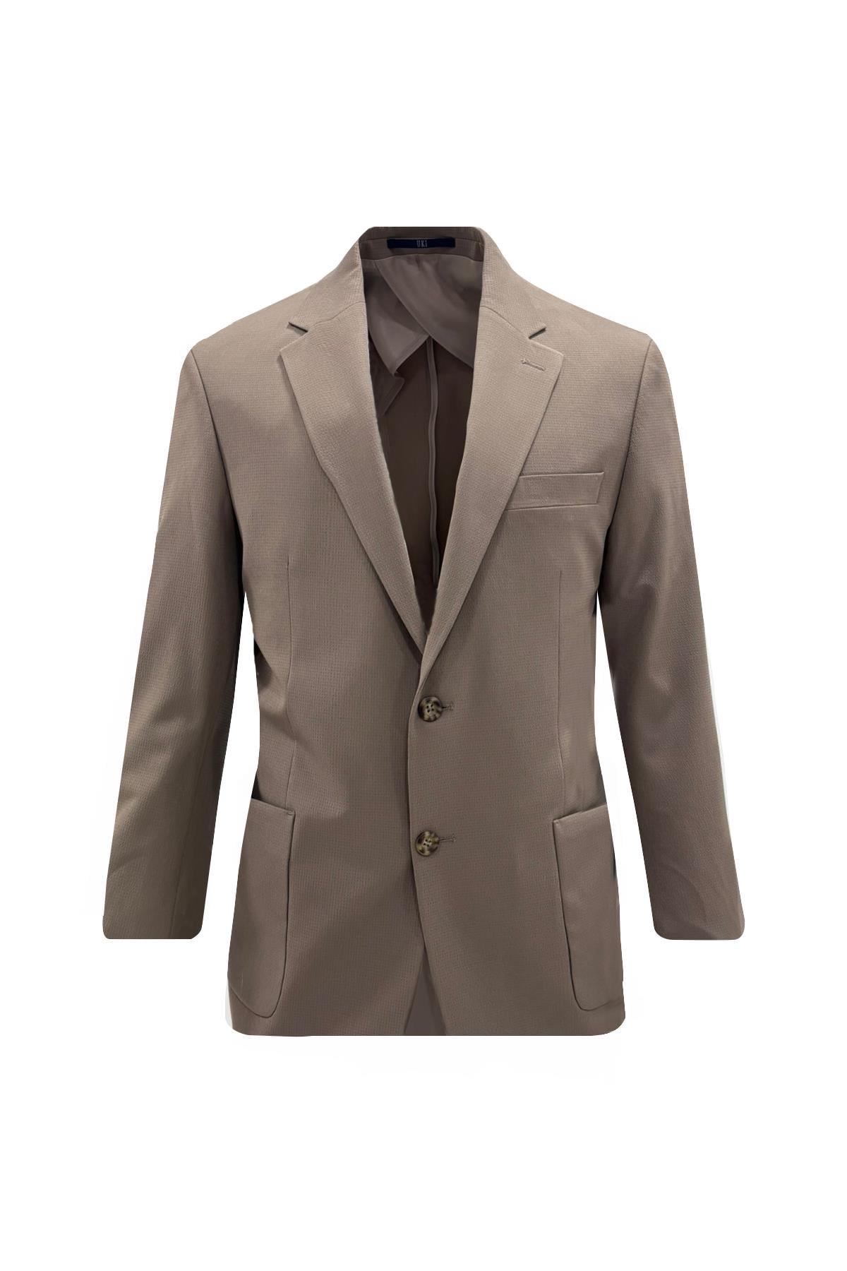 KOYU BEJ Comfort Fit 6 Drop Takım Elbise