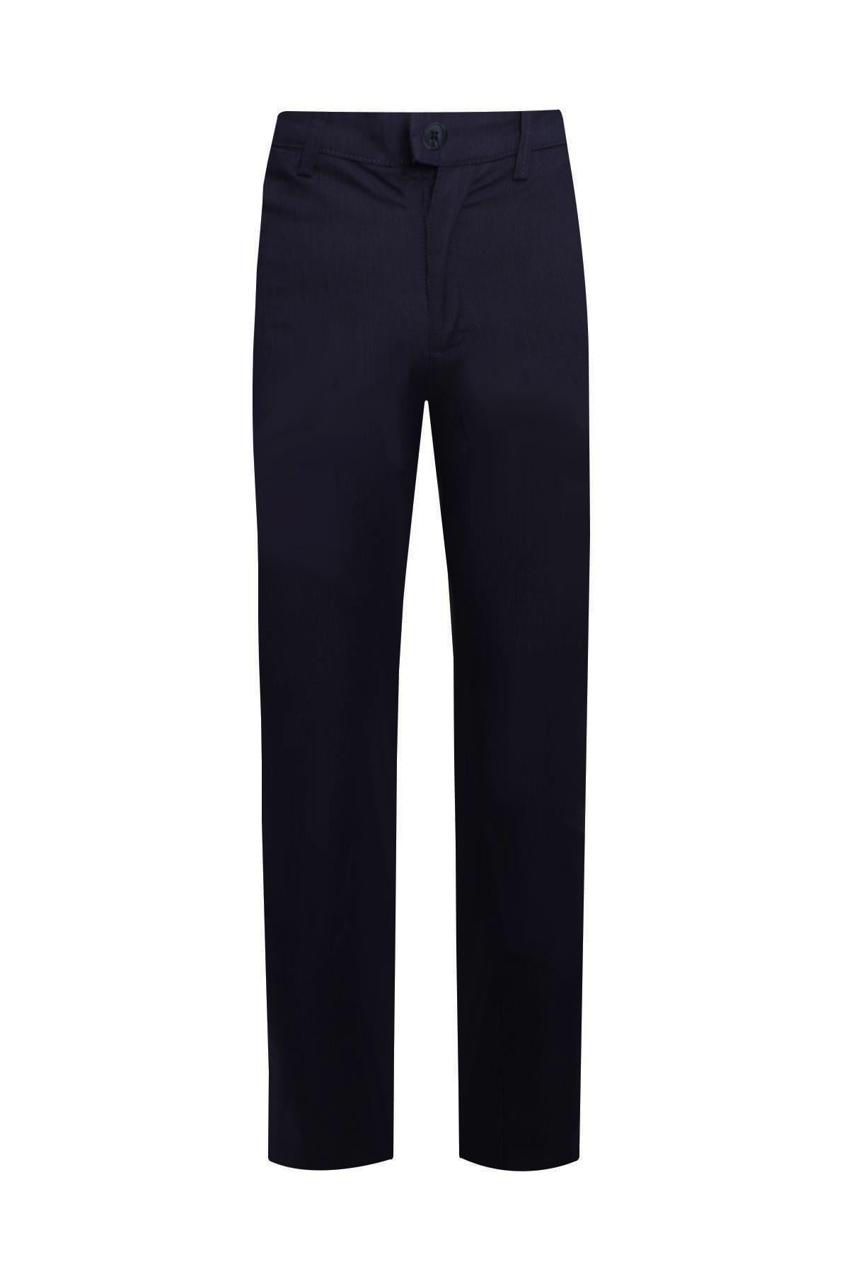 Koyu Lacivert Comfort Fit Chino Pantolon