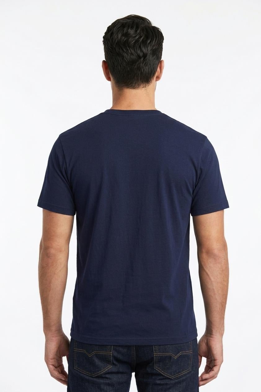 LACİVERT Bisiklet Yaka Basic T-Shirt