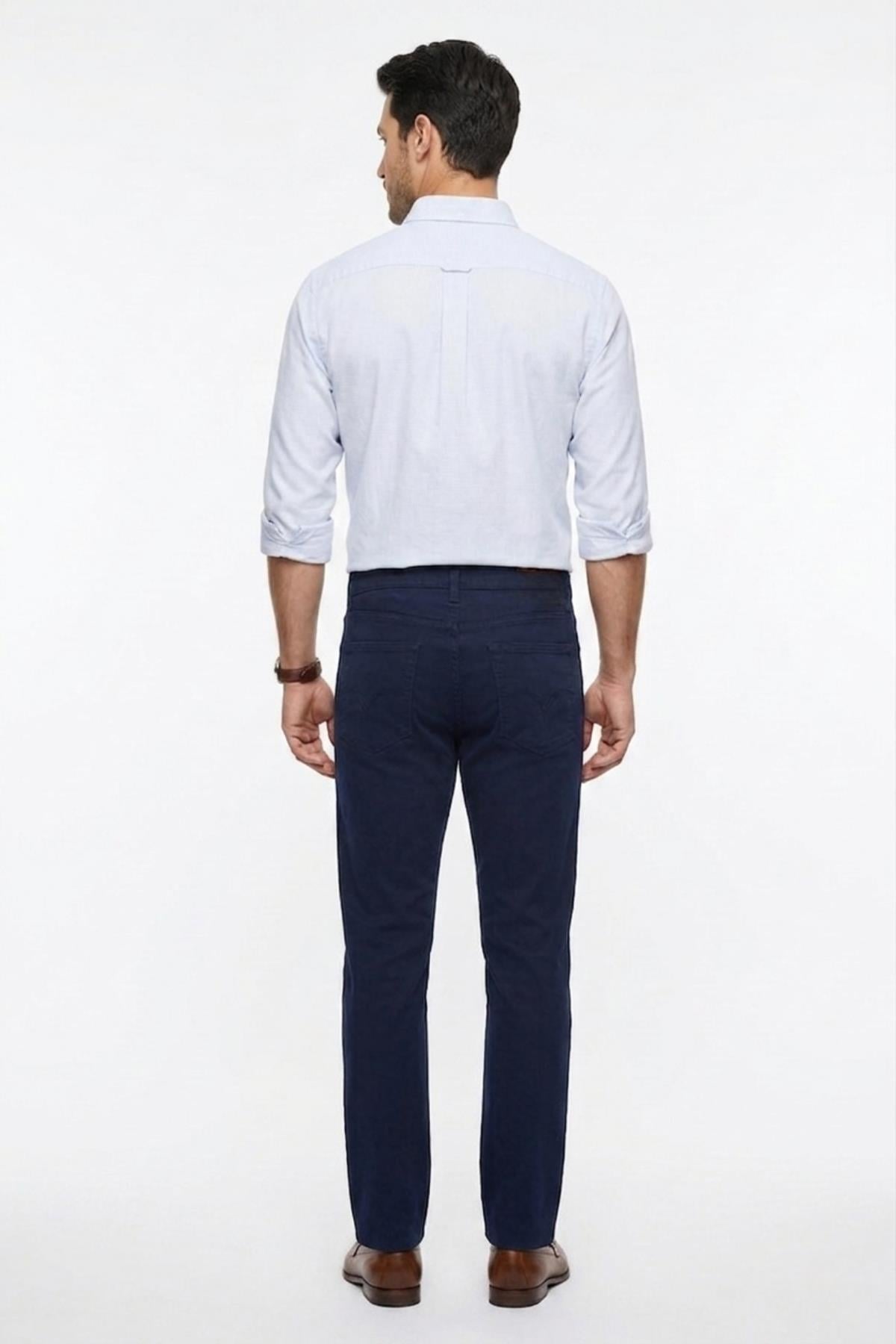 LACİVERT Comfort Fit 5 Cep Pantolon