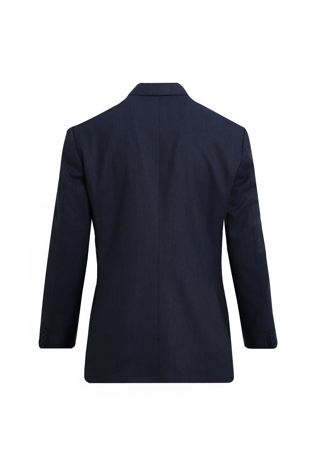 LACİVERT Comfort Fit 6 Drop Kruvaze Ceket