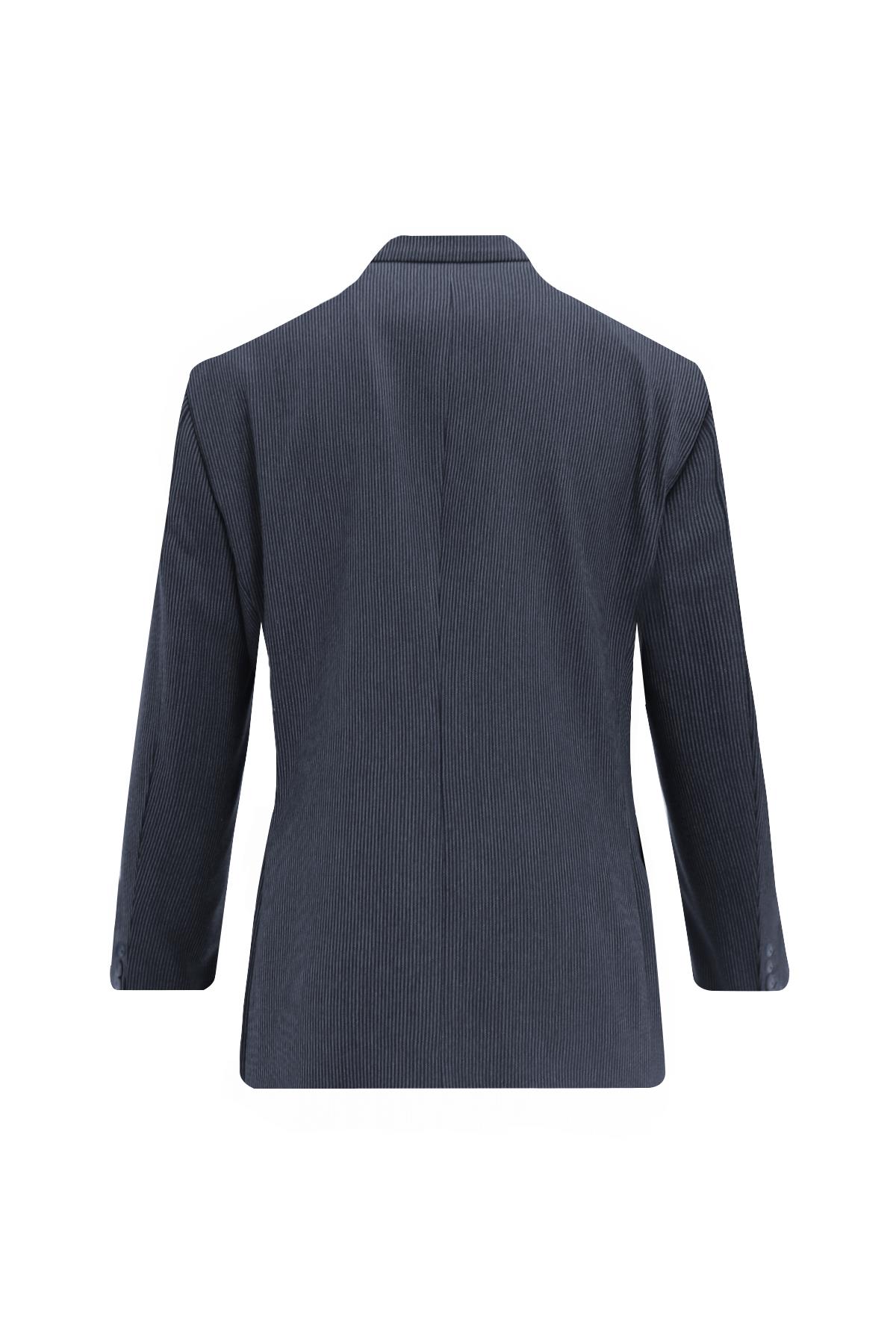 LACİVERT Comfort Fit 6 Drop Kruvaze Ceket