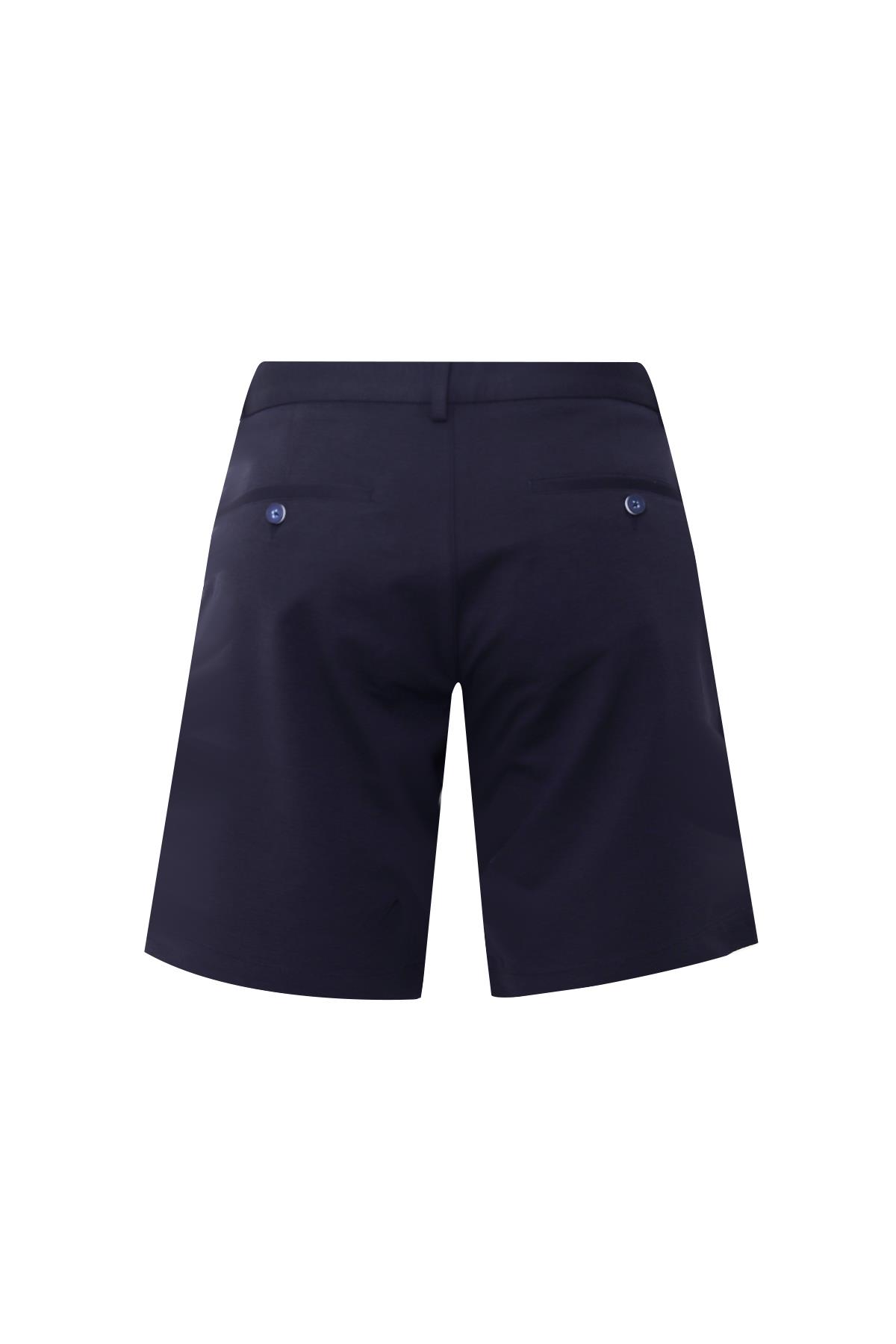 LACİVERT Comfort Fit Bermuda Şort