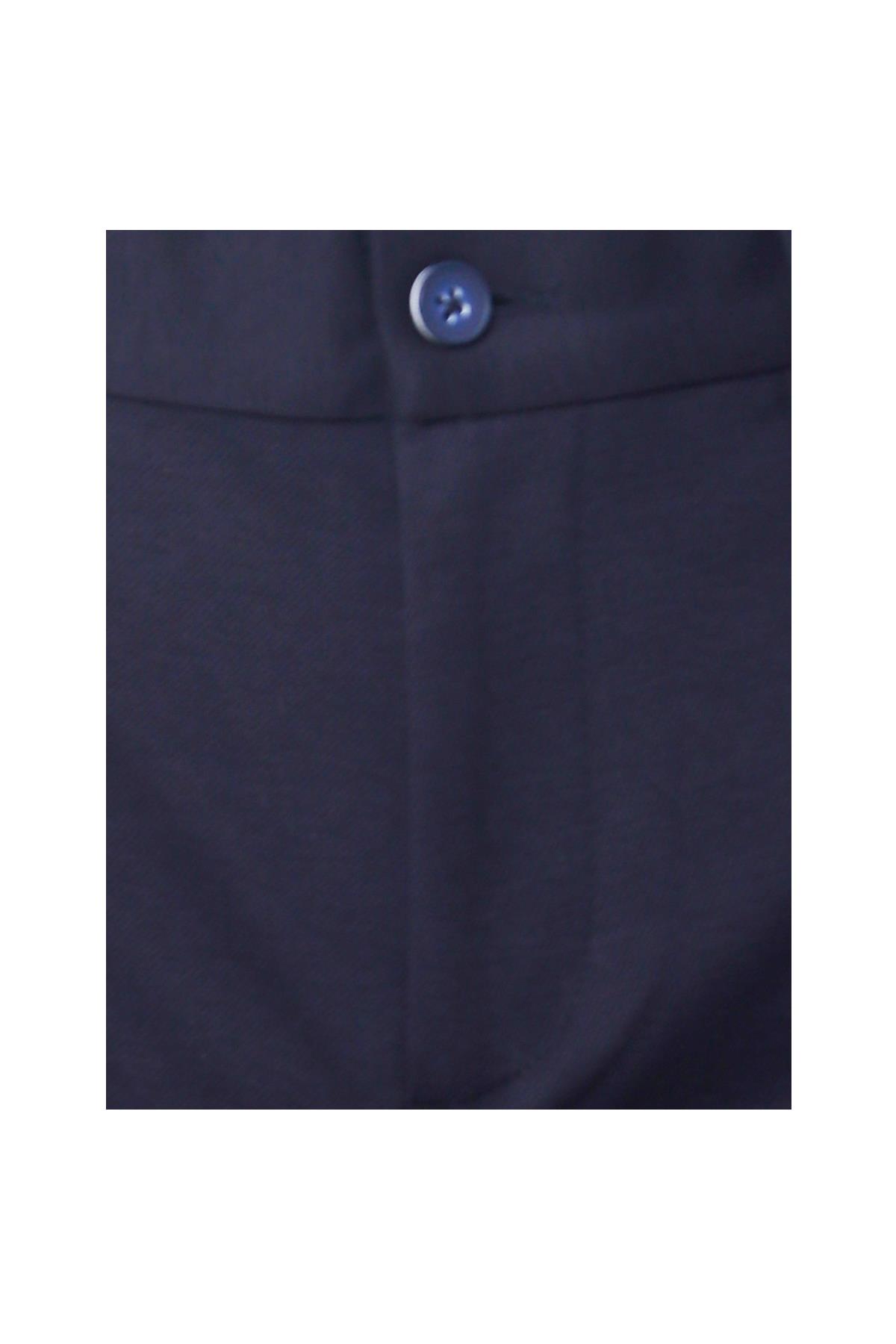 LACİVERT Comfort Fit Bermuda Şort
