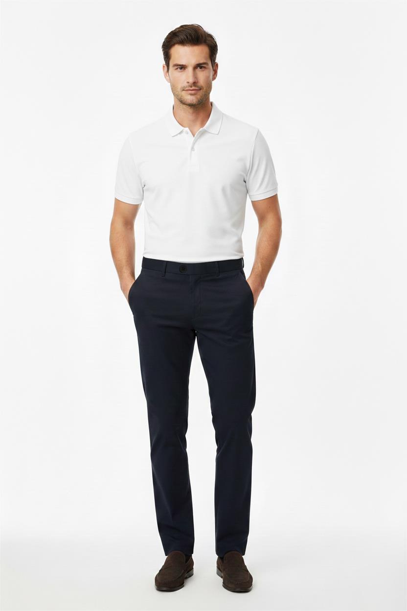 LACİVERT Comfort Fit Chino Pantolon