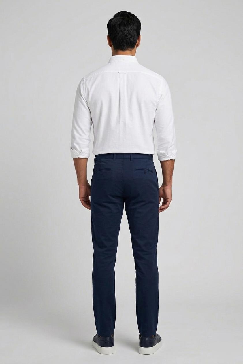 LACİVERT Comfort Fit Chino Pantolon
