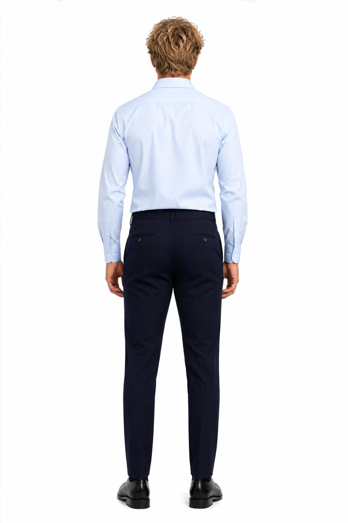 LACİVERT Comfort Fit Chino Pantolon