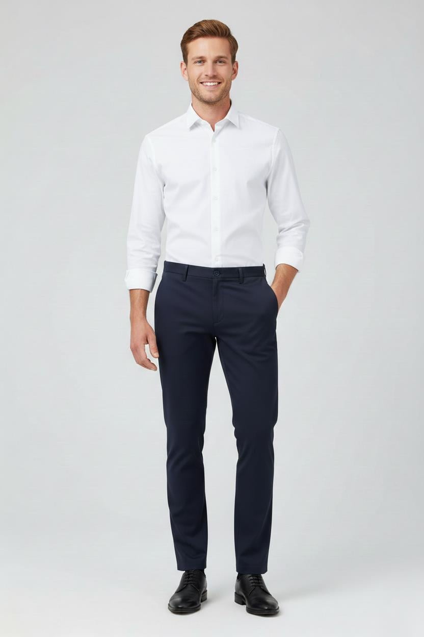 LACİVERT Comfort Fit Chino Pantolon