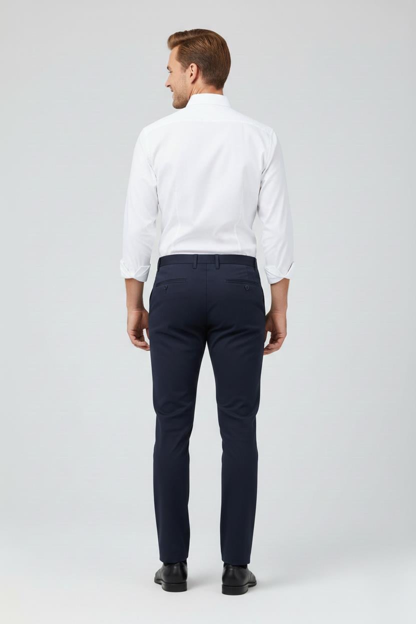 LACİVERT Comfort Fit Chino Pantolon