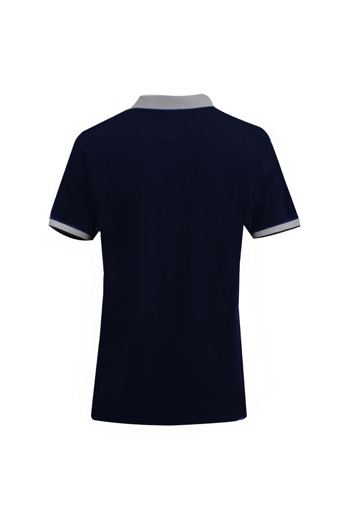 LACİVERT Comfort Fit Polo Yaka Pike T-Shirt