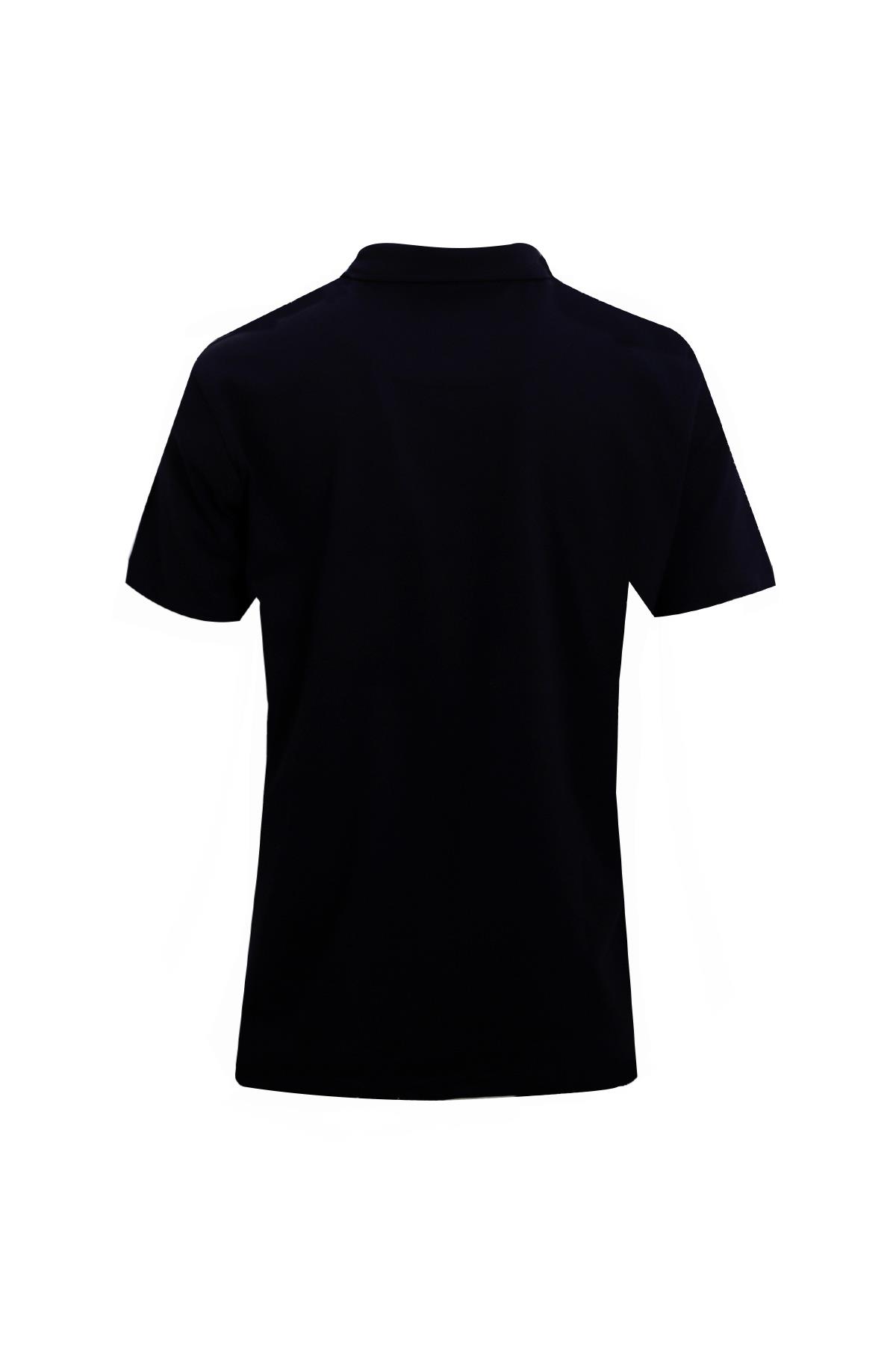 LACİVERT Comfort Fit Polo Yaka Pike T-Shirt