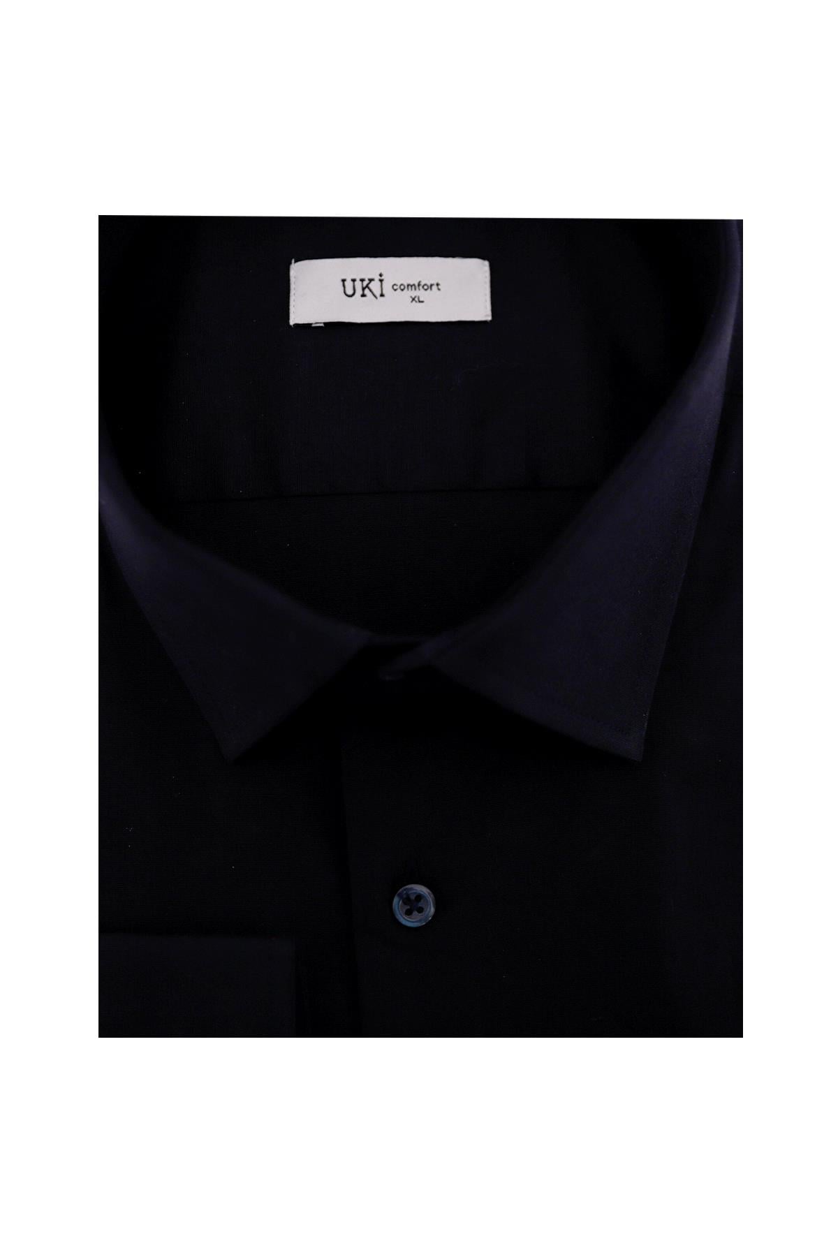 LACİVERT Comfort Fit Uzun Kol Gömlek