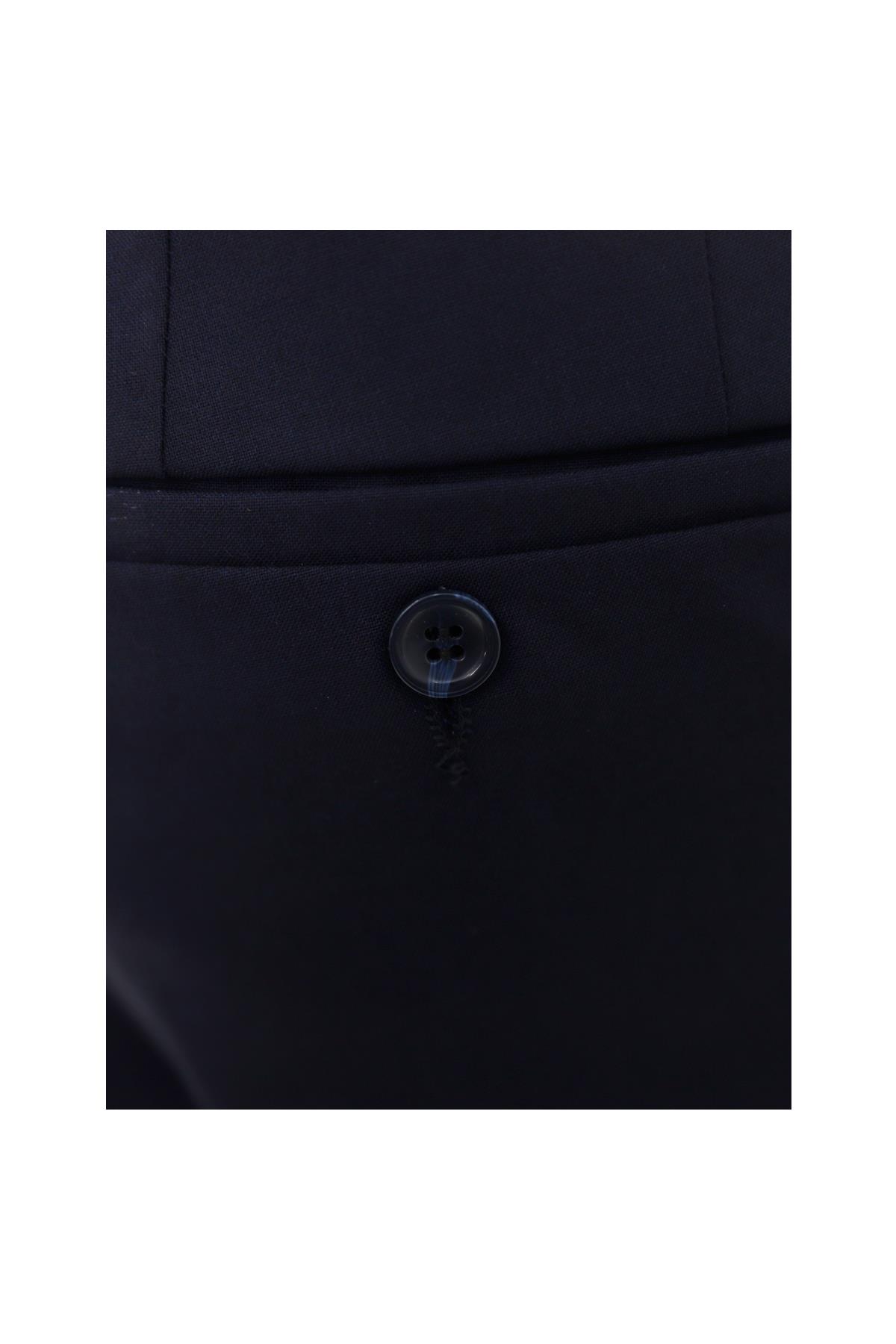 LACİVERT Comfort Fit Klasik Pantolon