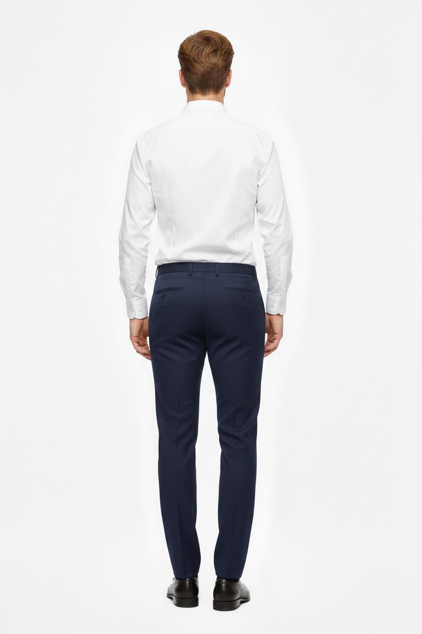 LACİVERT Comfort Fit Klasik Pantolon