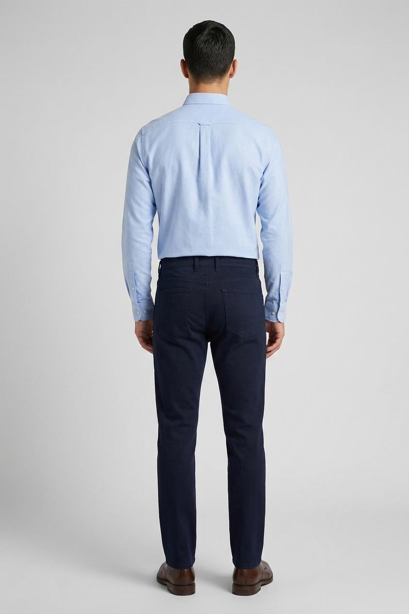 LACİVERT Slim Fit 5 Cep Pantolon