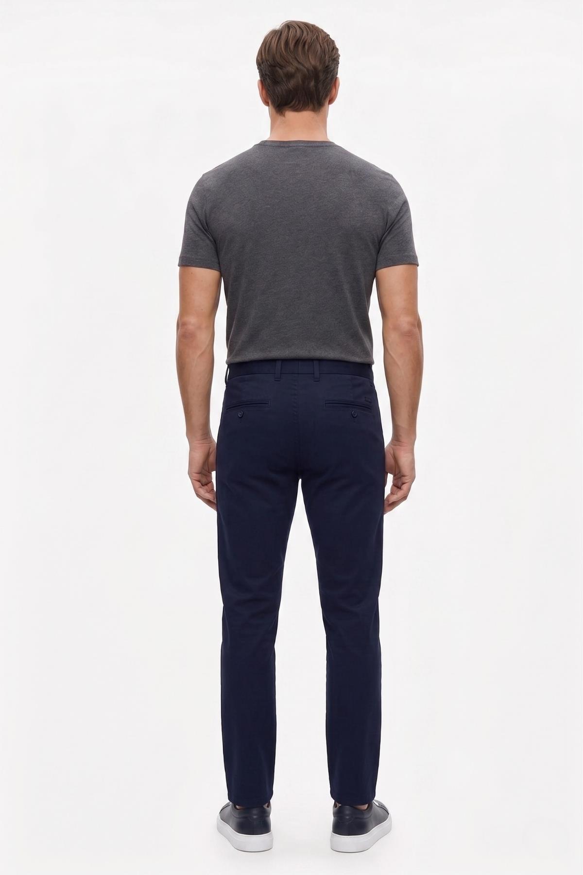 LACİVERT Slim Fit 5 Cep Pantolon