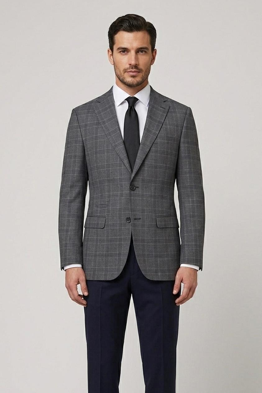 LACİVERT Slim Fit 6 Drop Takım Elbise