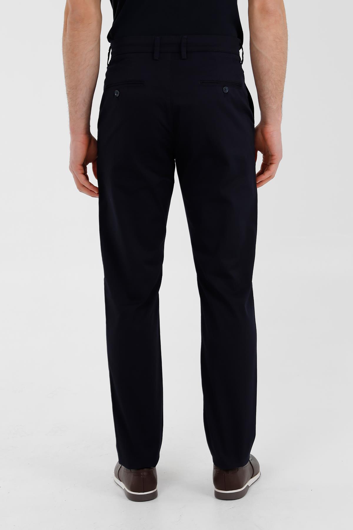 LACİVERT Slim Fit Chino Pantolon