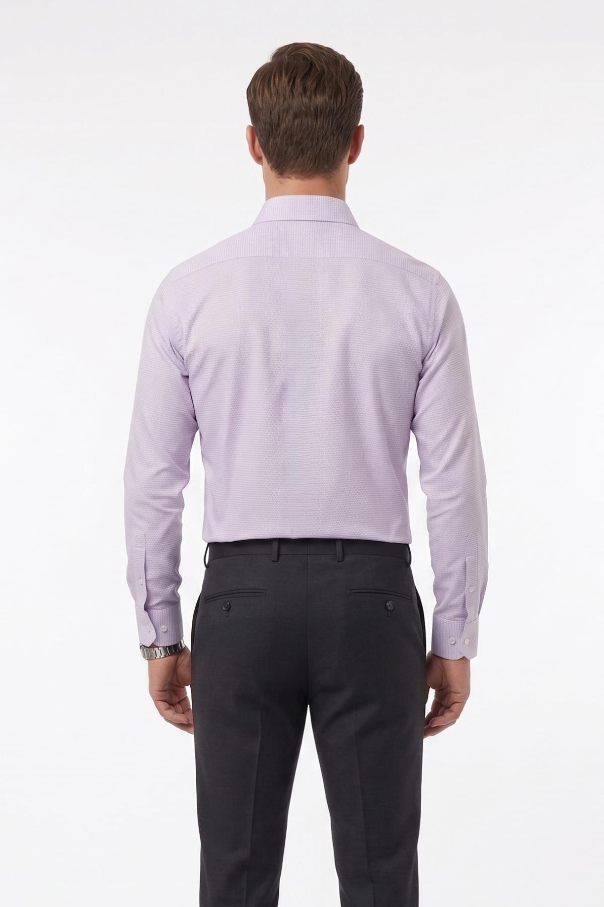 LİLA Slim Fit Uzun Kol Gömlek