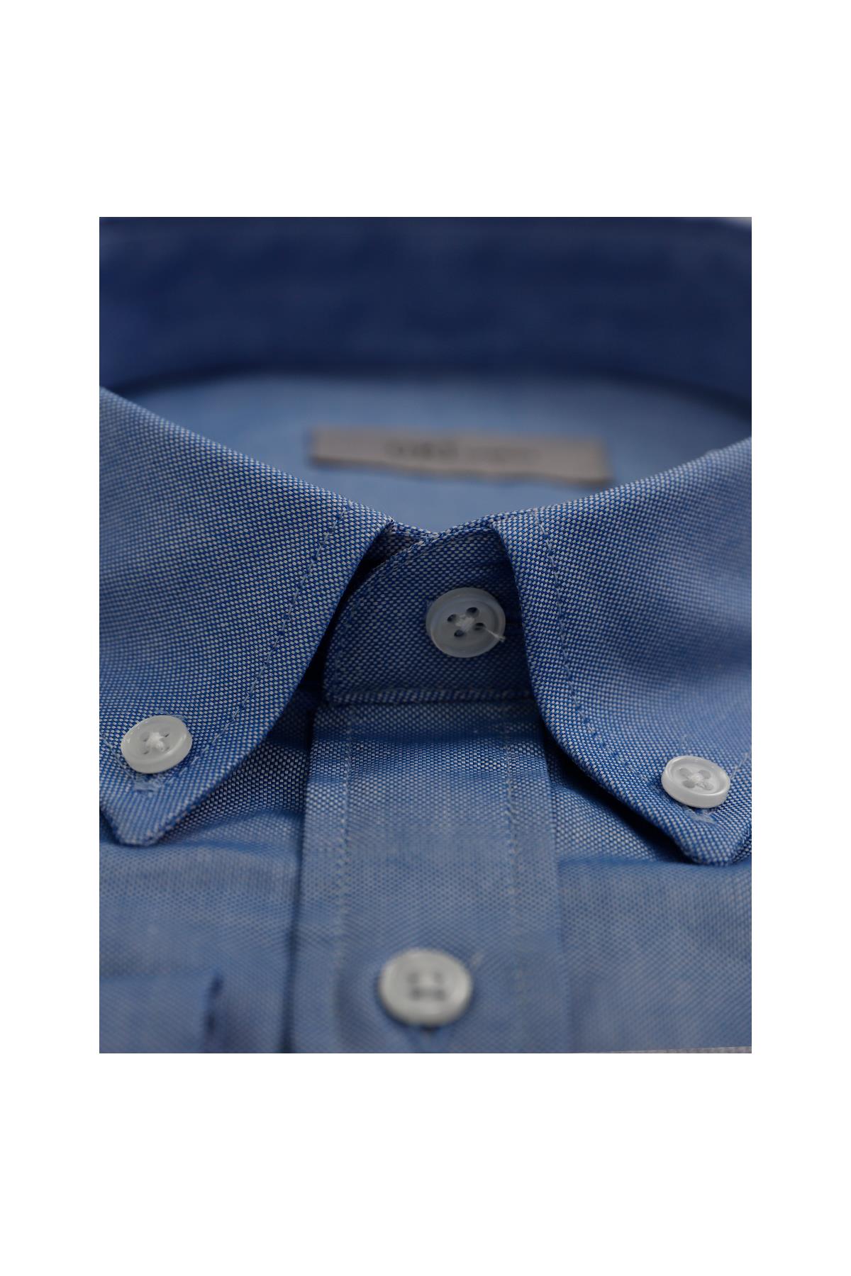 MAVİ Slim Fit Uzun Kol Oxford Klasik Gömlek