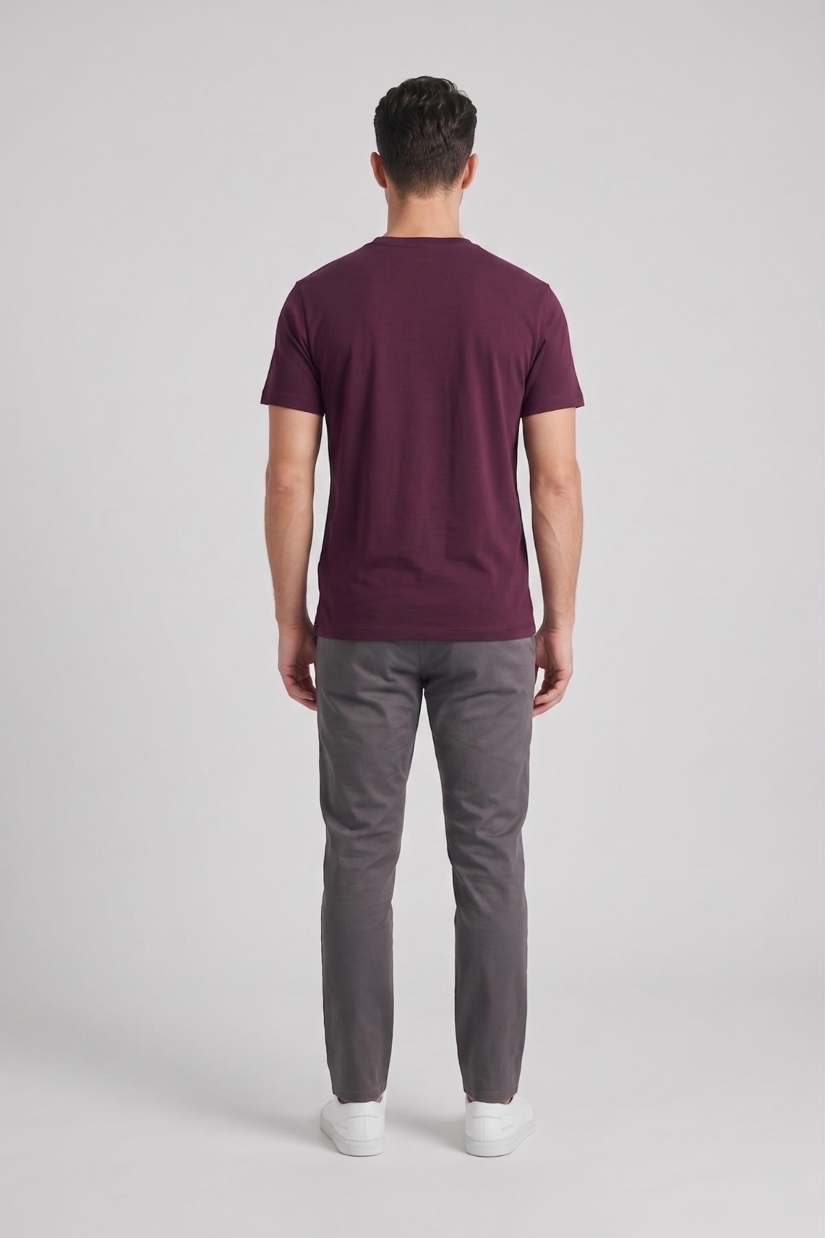 MÜRDÜM Comfort Fit Bisiklet Yaka Basic T-Shirt