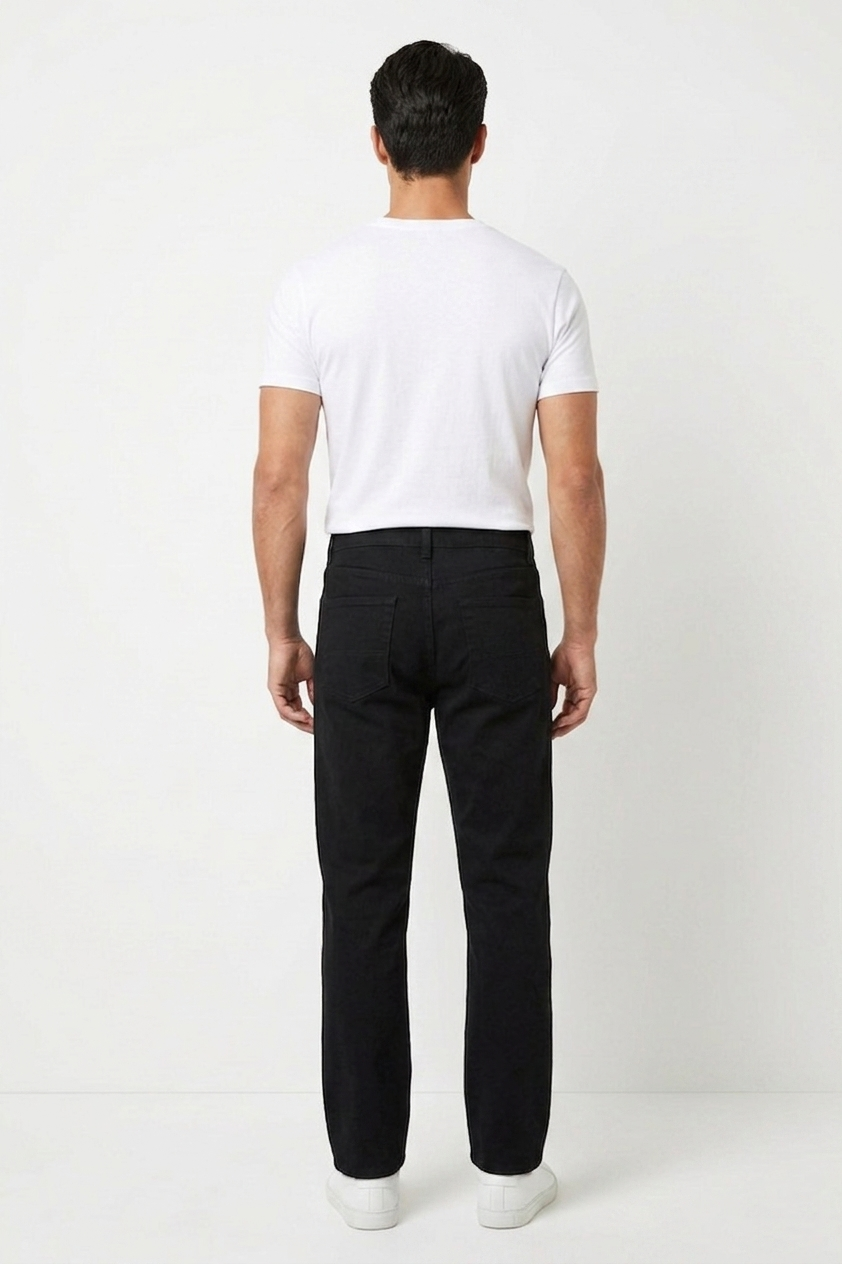 SİYAH Comfort Fit 5 Cep Pantolon