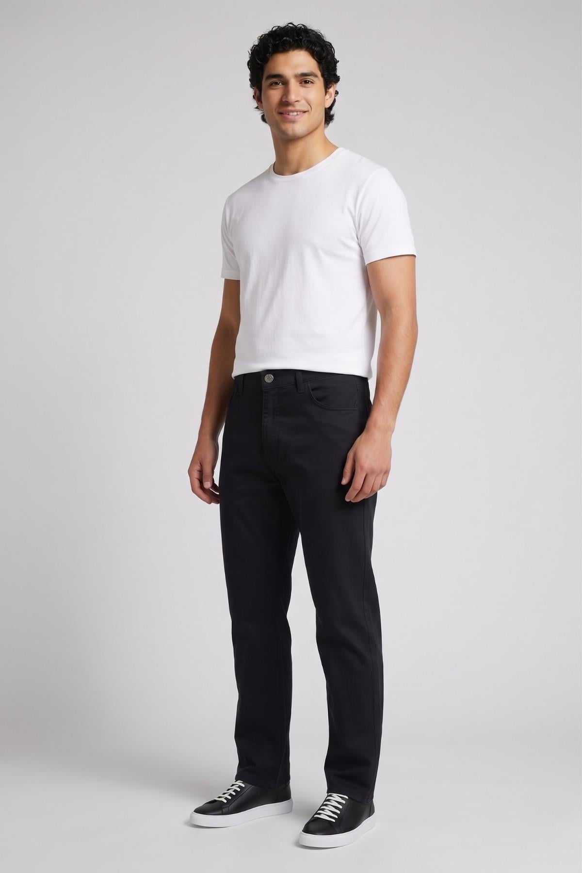 SİYAH Comfort Fit 5 Cep Pantolon