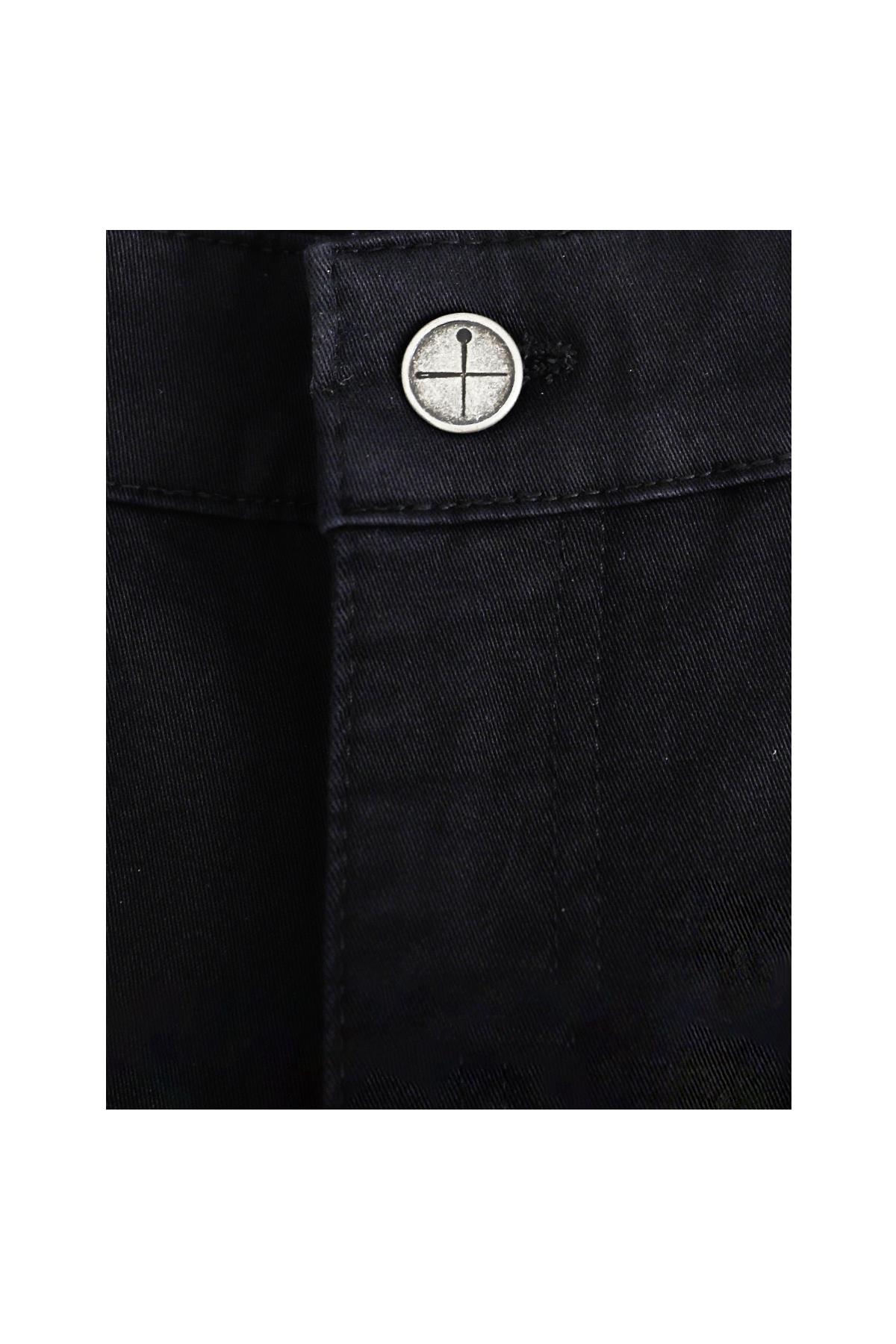 SİYAH Comfort Fit 5 Cep Pantolon