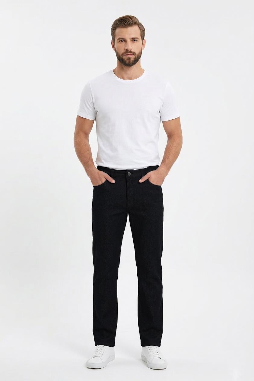 SİYAH Comfort Fit 5 Cep Pantolon