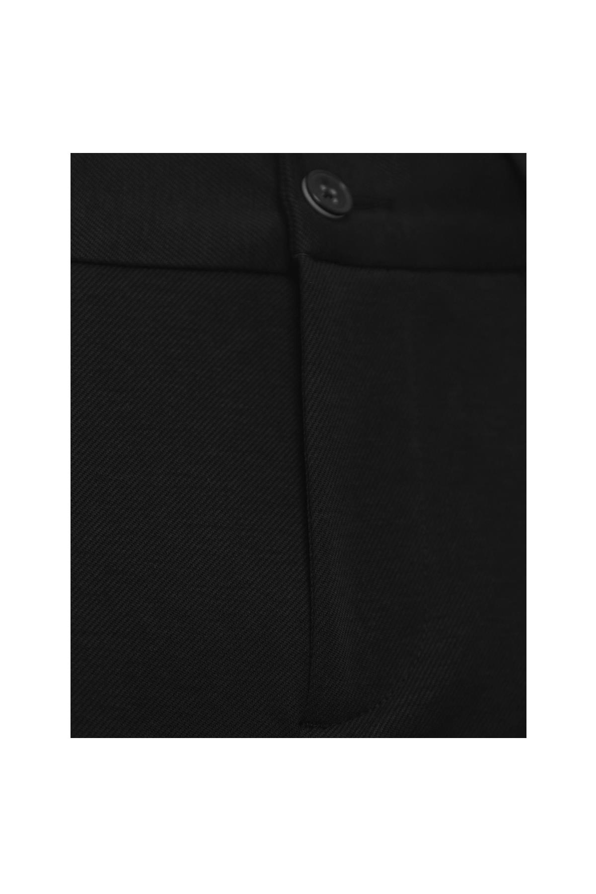 SİYAH Comfort Fit Bermuda Şort