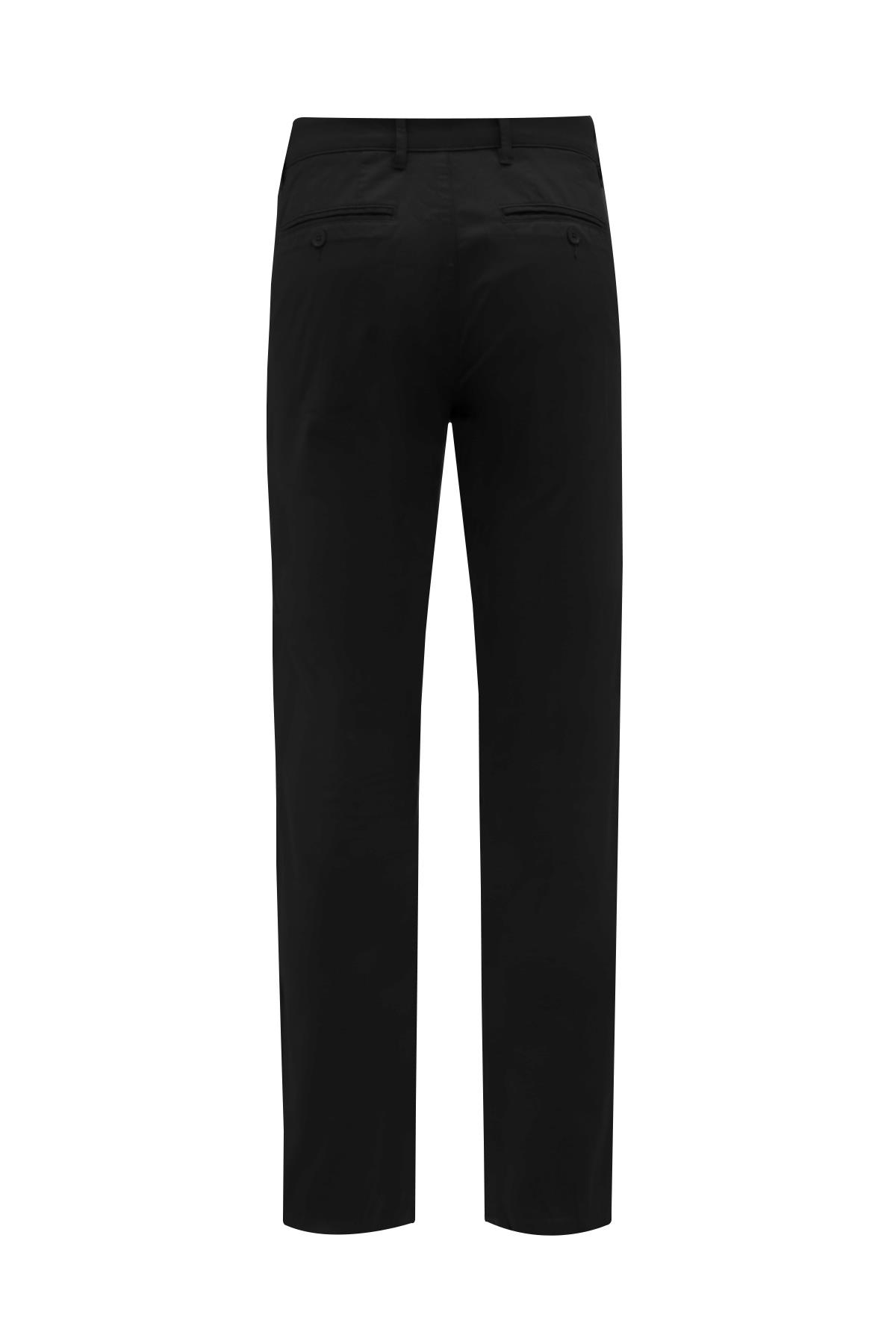 SİYAH Comfort Fit Chino Pantolon