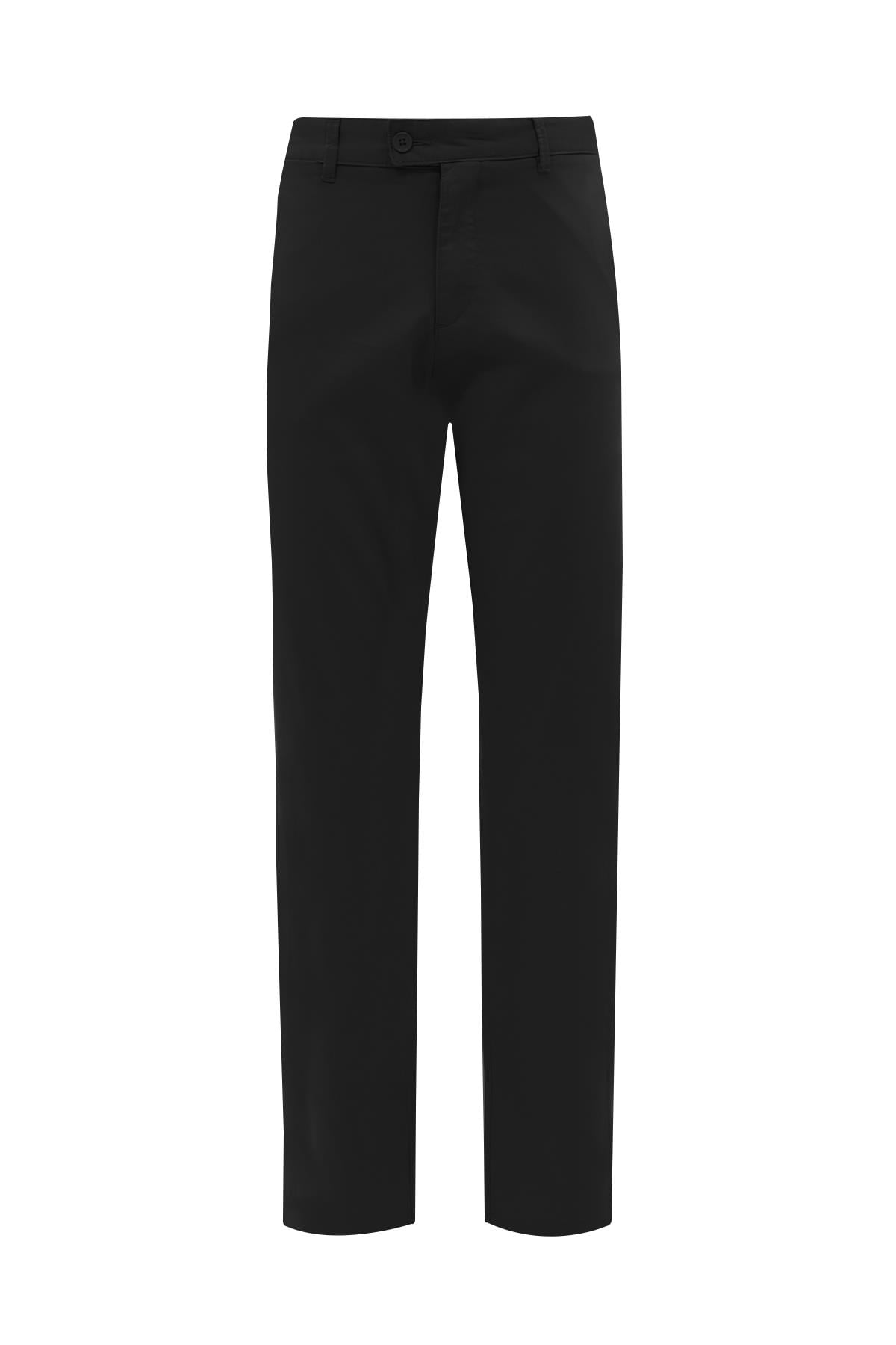 SİYAH Comfort Fit Chino Pantolon
