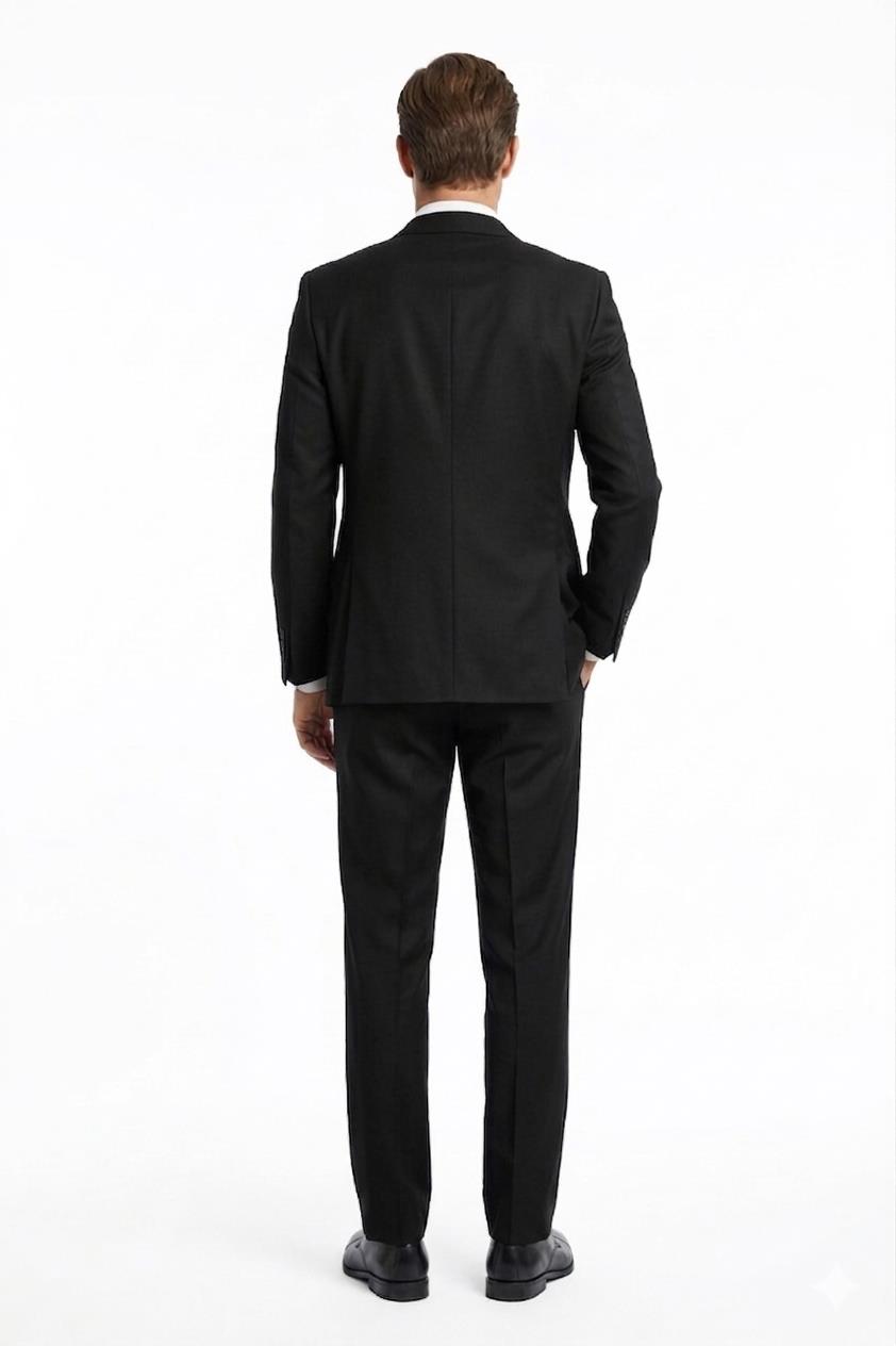 SİYAH Comfort Fit Klasik Pantolon