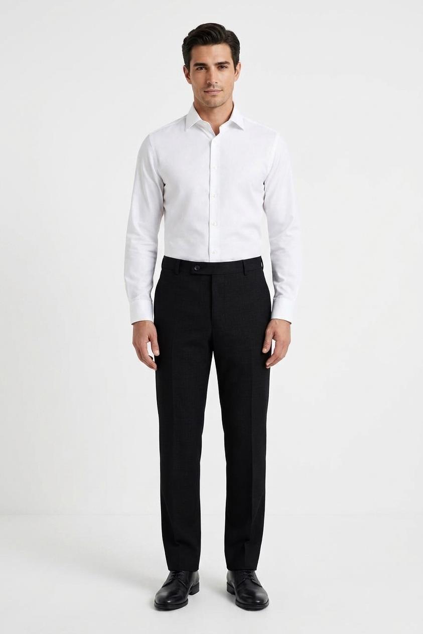 SİYAH Comfort Fit Klasik Pantolon