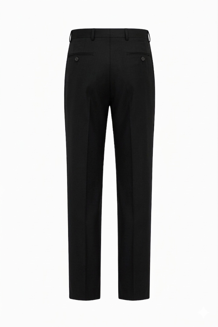 SİYAH Comfort Fit Klasik Pantolon