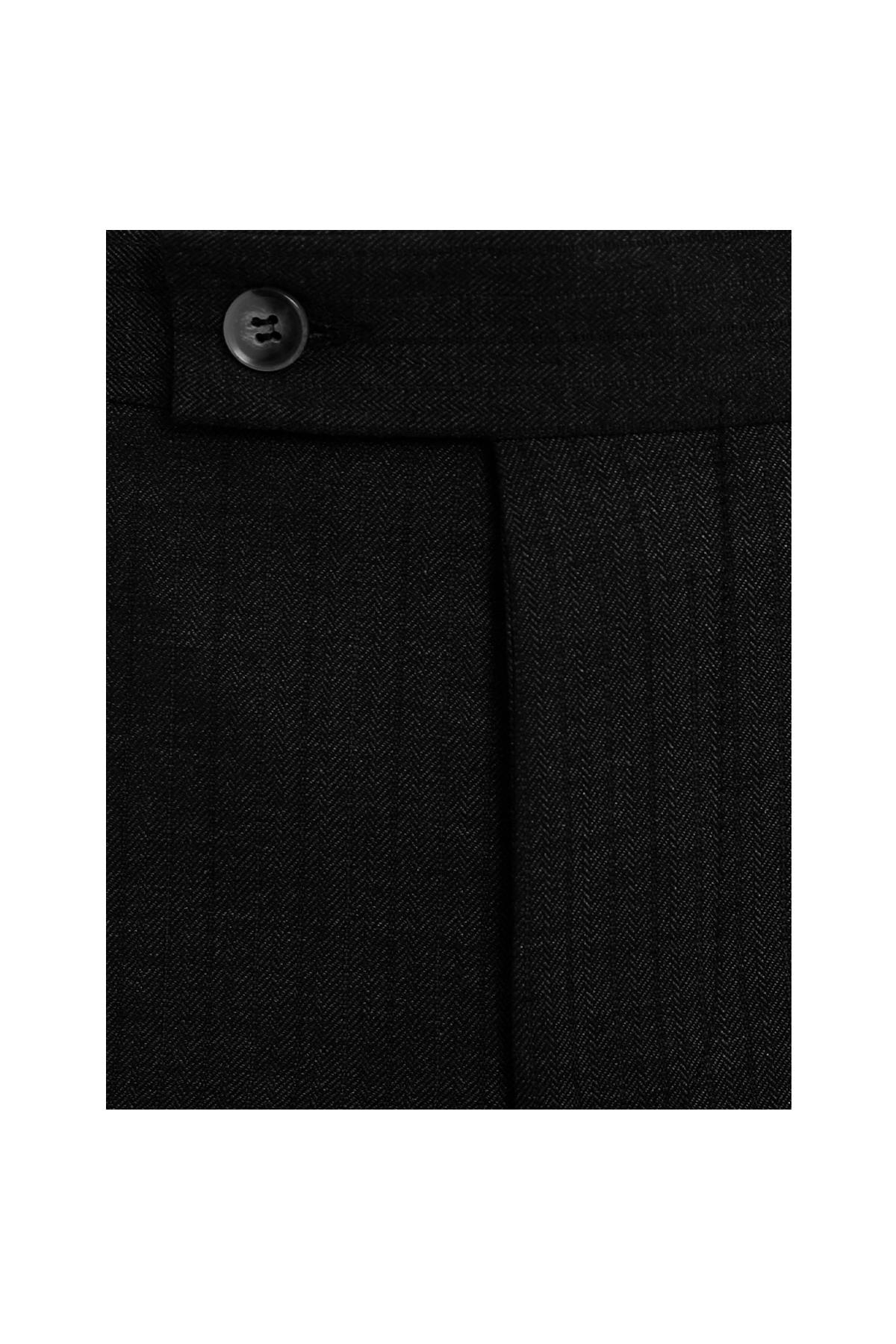 SİYAH Comfort Fit Klasik Pantolon