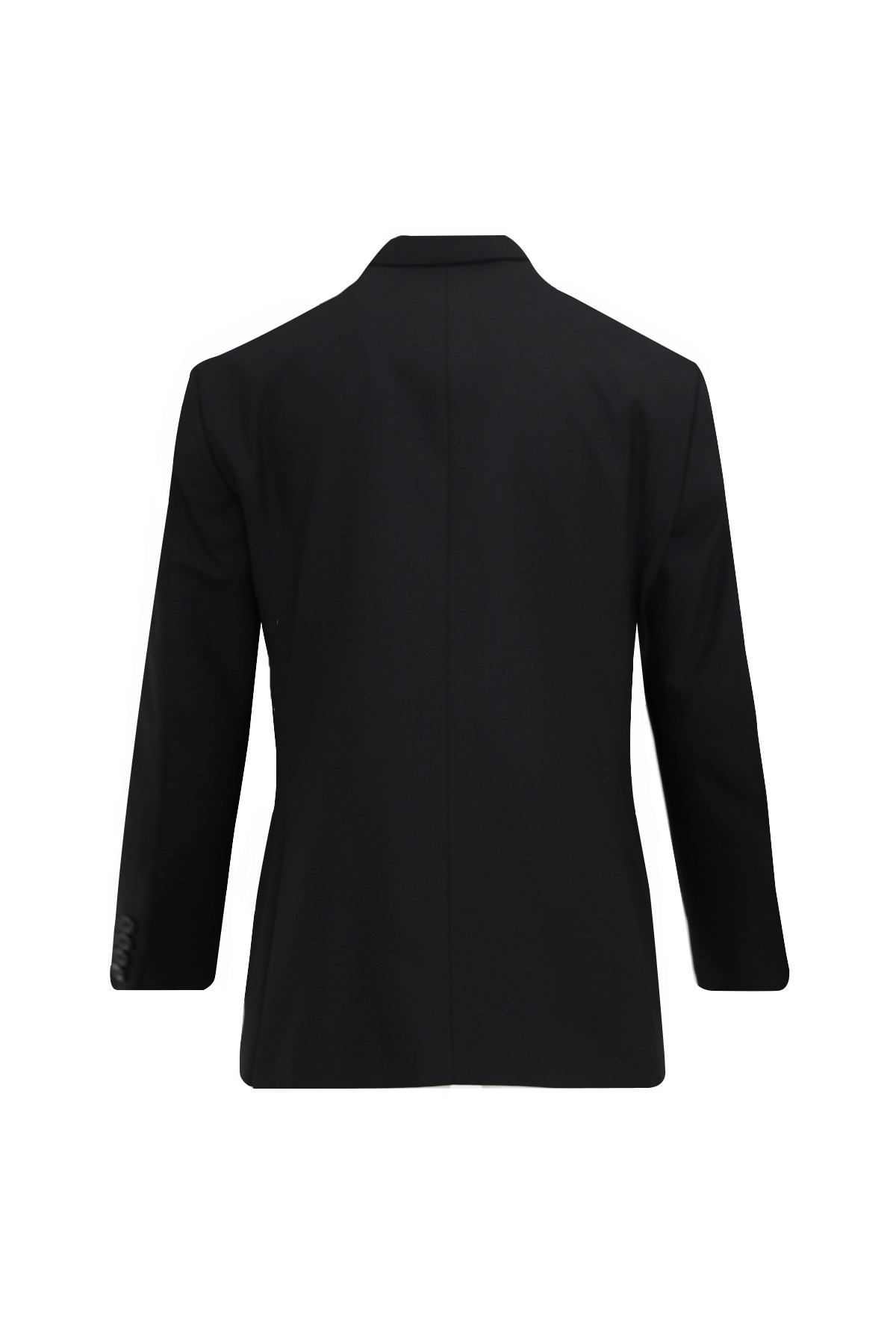 SİYAH Comfort Fit  Mono Yaka 6 Drop  Kapaklı Cep Klasik Takım Elbise