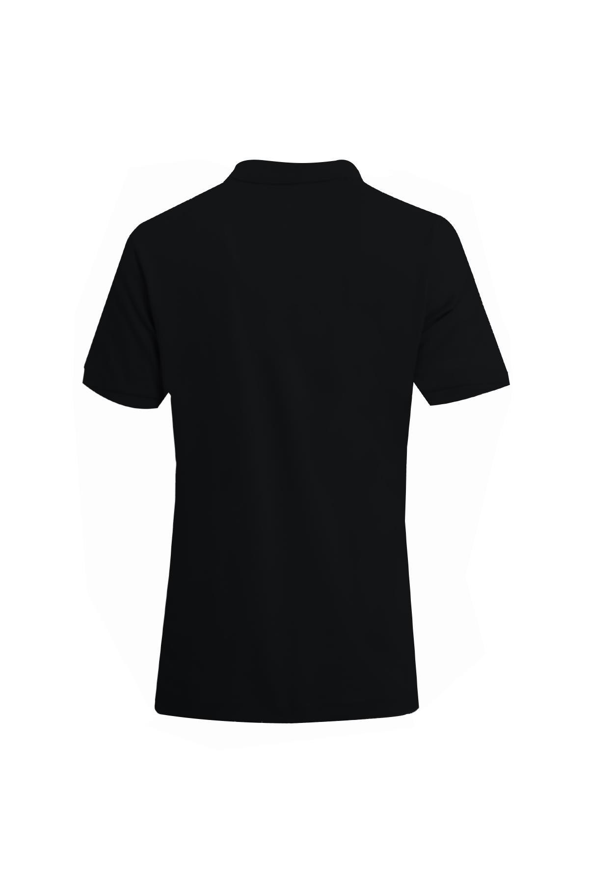 SİYAH Comfort Fit Polo Yaka Pike T-Shirt