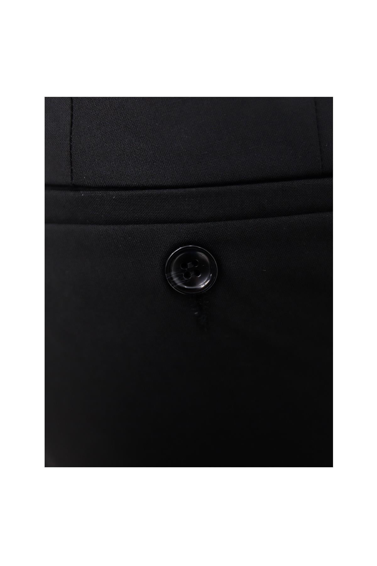 SİYAH Comfort Fit Klasik Pantolon