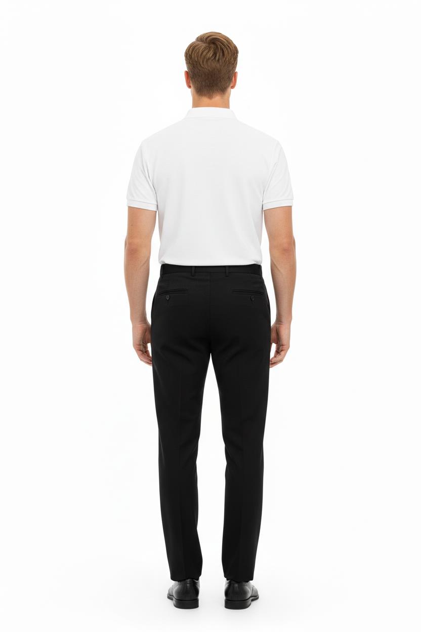 SİYAH Comfort Fit,Klasik Pantolon