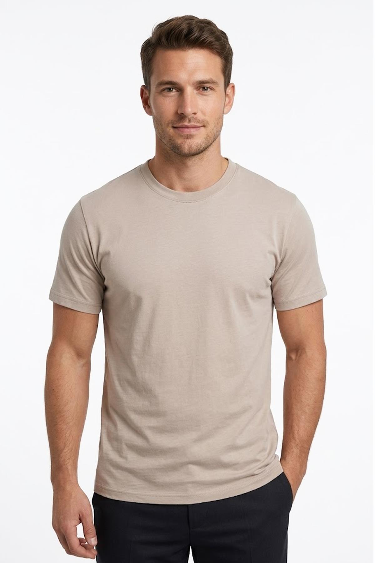 TAŞ Bisiklet Yaka Basic T-Shirt