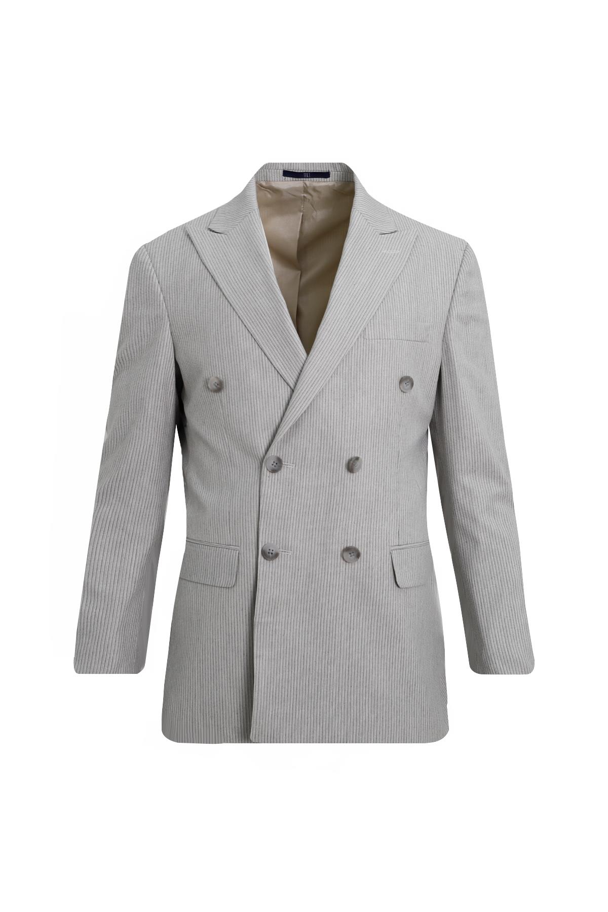 TAŞ Comfort Fit 6 Drop Kruvaze Ceket