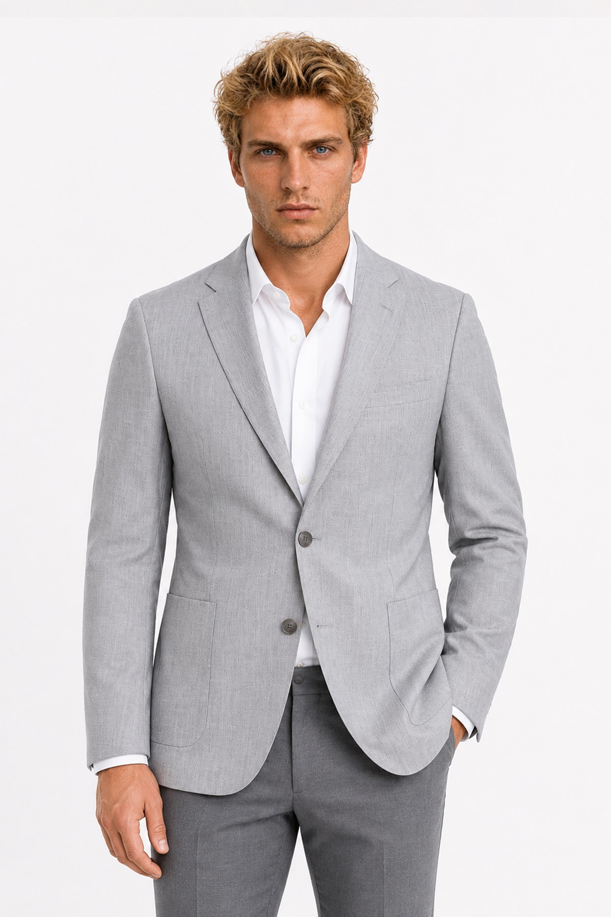 TAŞ Comfort Fit Casual Keten Ceket